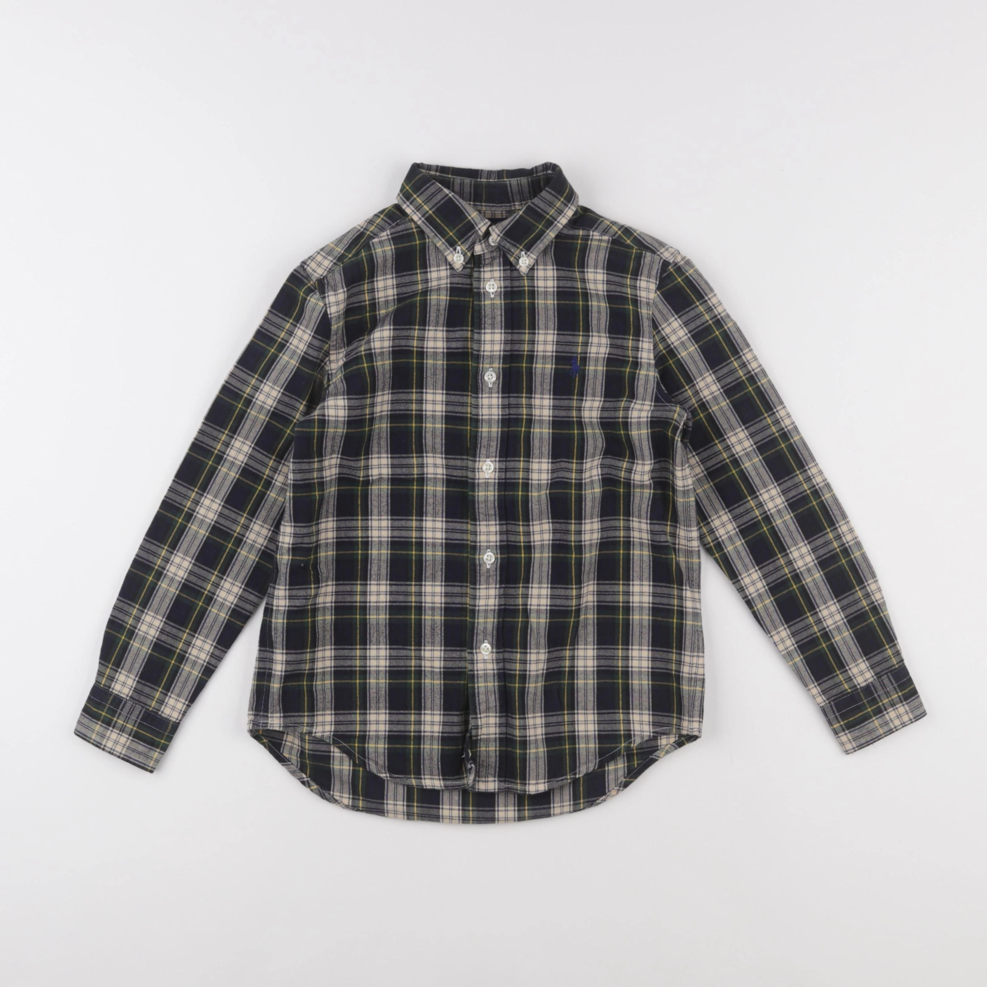 Ralph Lauren - chemise vert, jaune - 6 ans