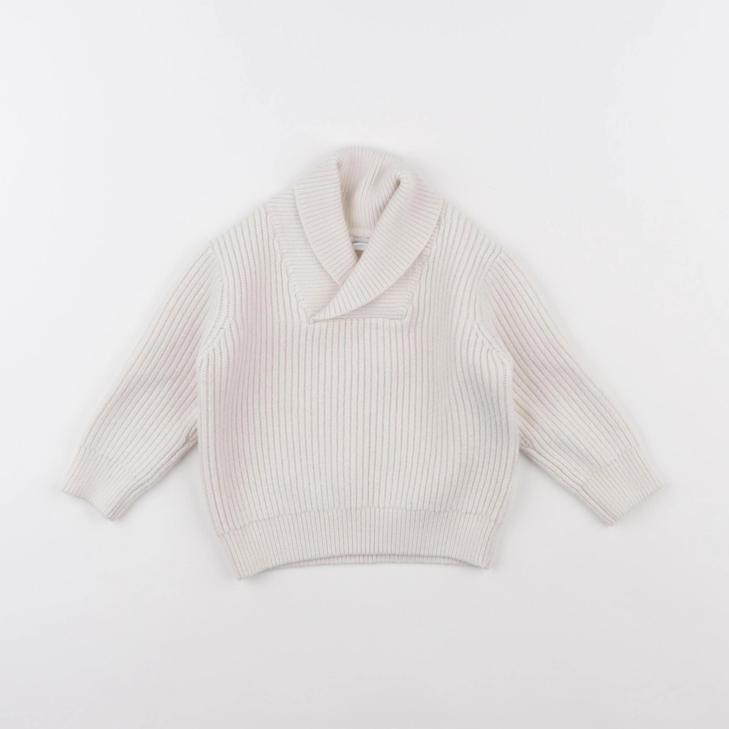 Vertbaudet - pull blanc - 2 ans
