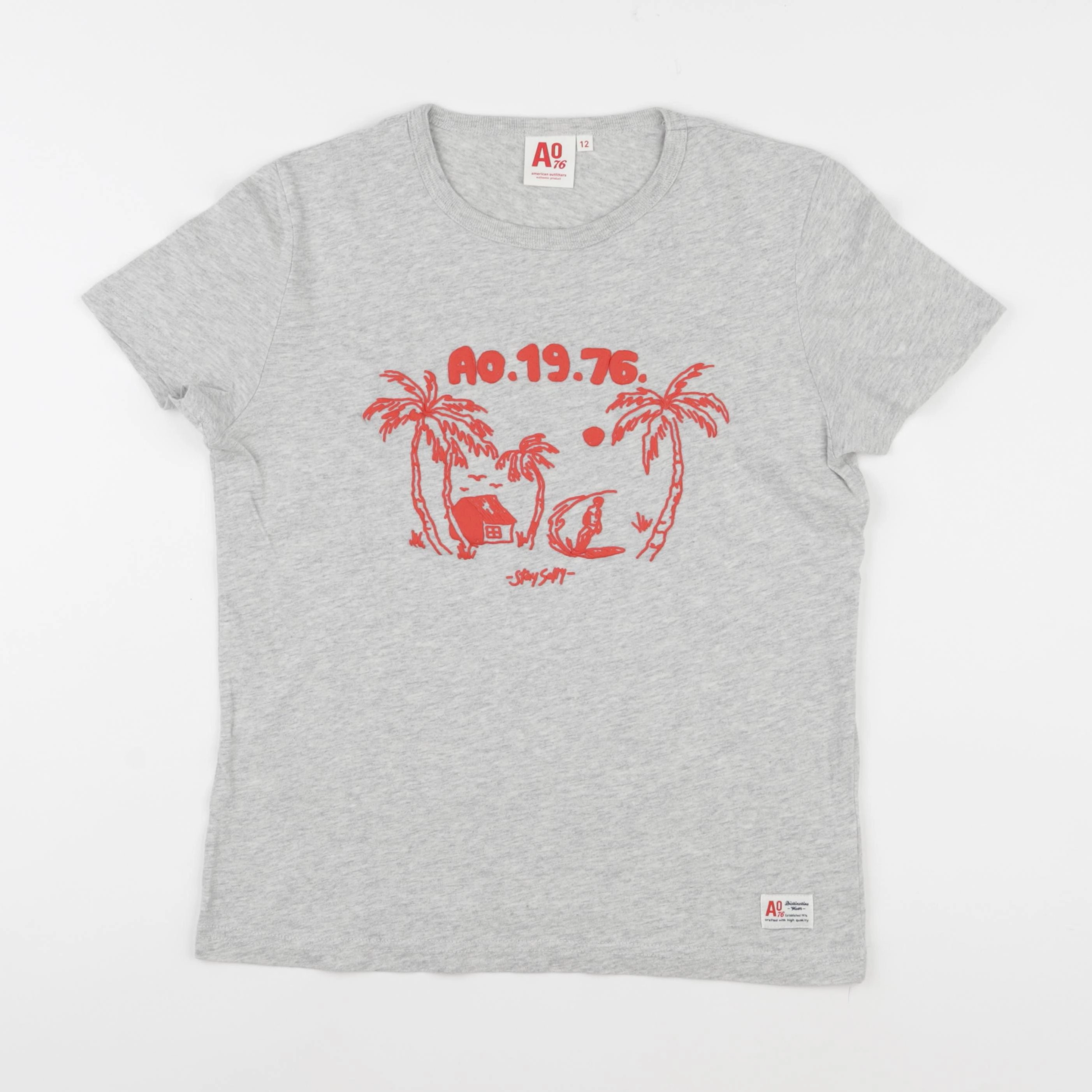 American Outfitters - tee-shirt gris - 12 ans