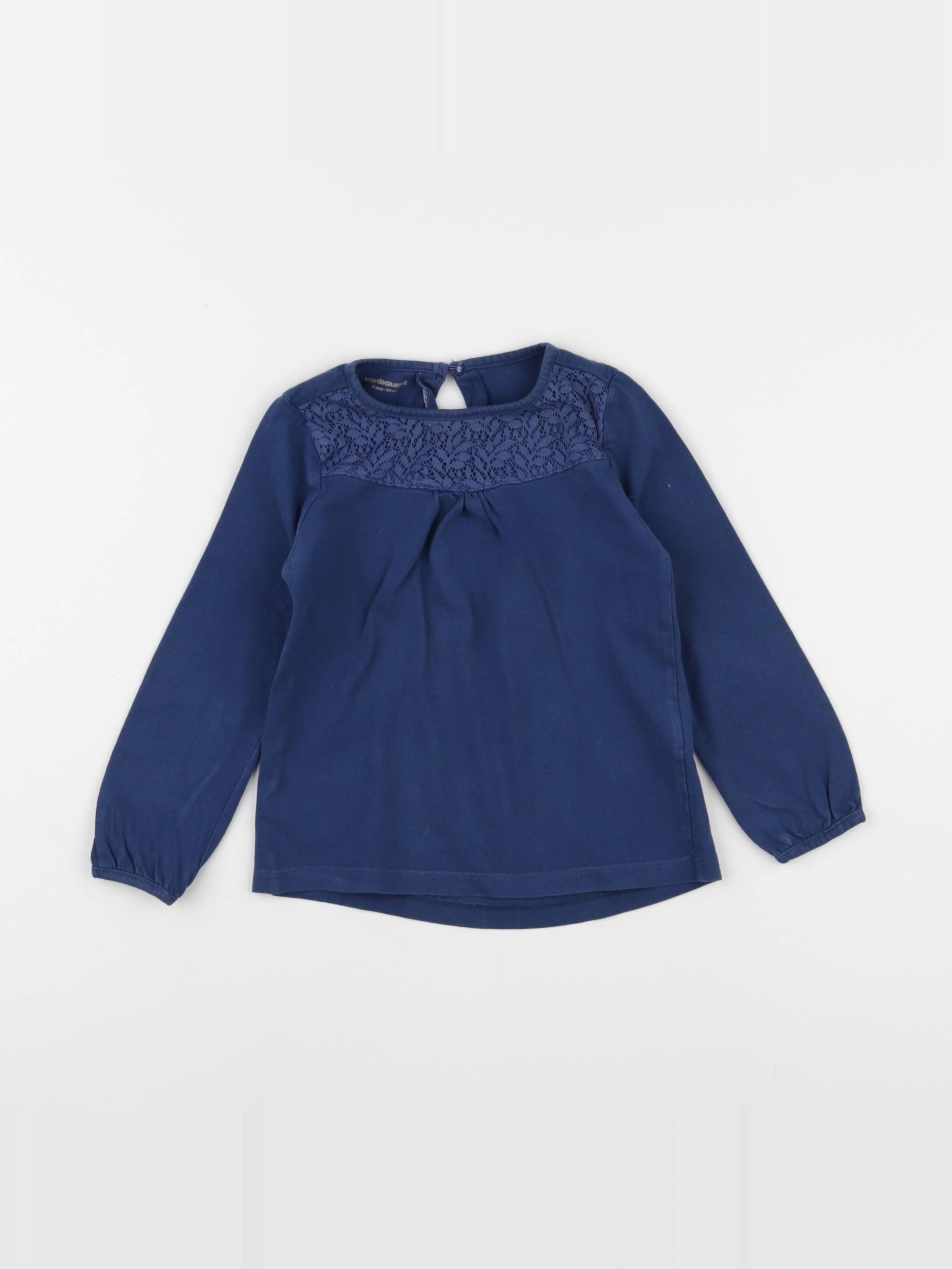 Vertbaudet - tee-shirt bleu - 3 ans