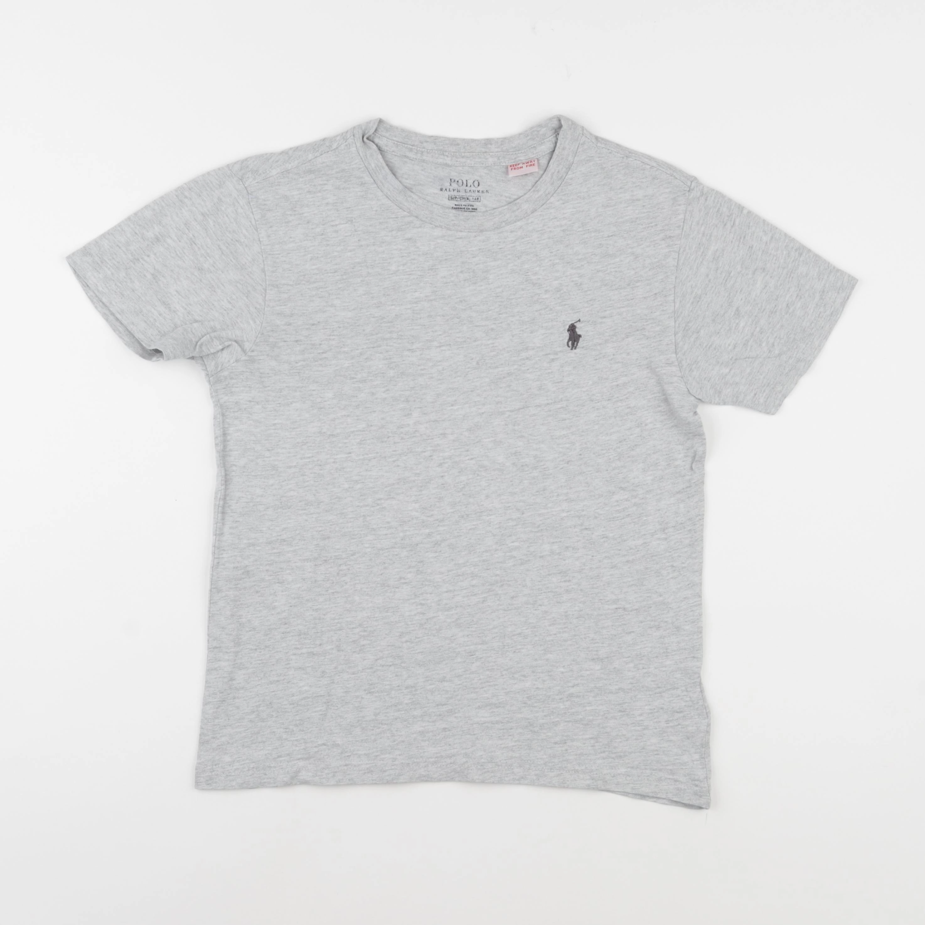 Ralph Lauren - tee-shirt gris - 8/10 ans