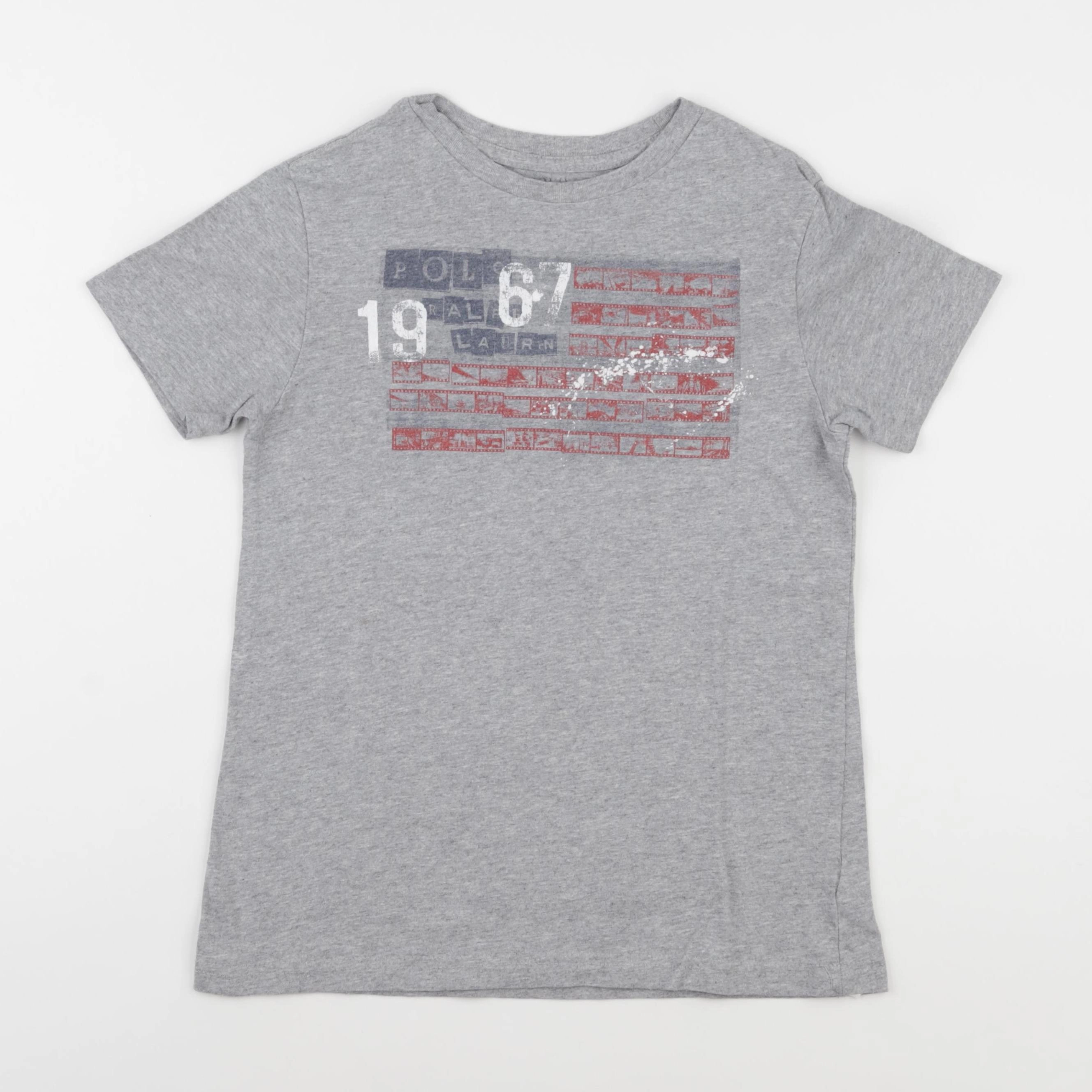 Ralph Lauren - tee-shirt gris - 7 ans