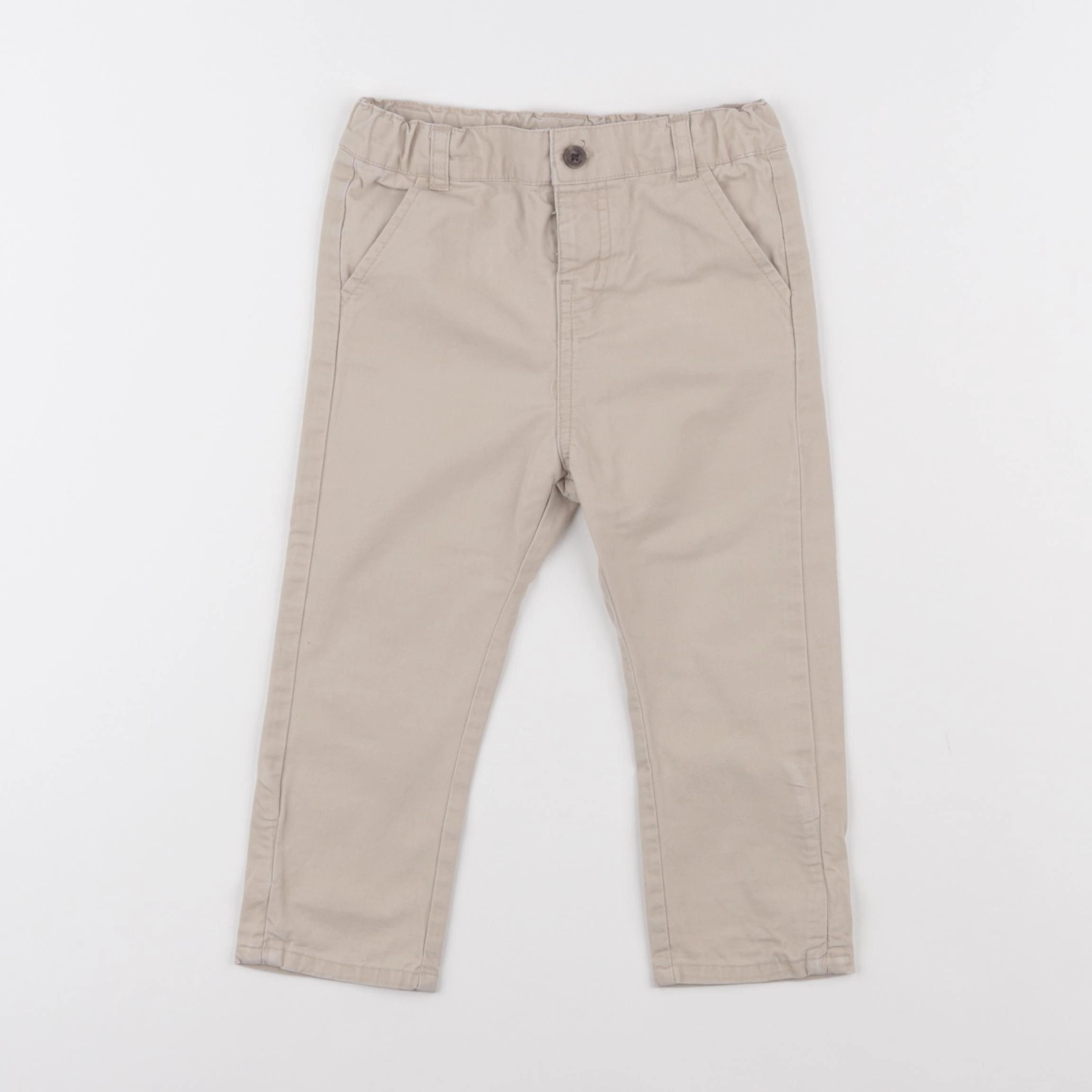 Vertbaudet - pantalon beige - 18 mois
