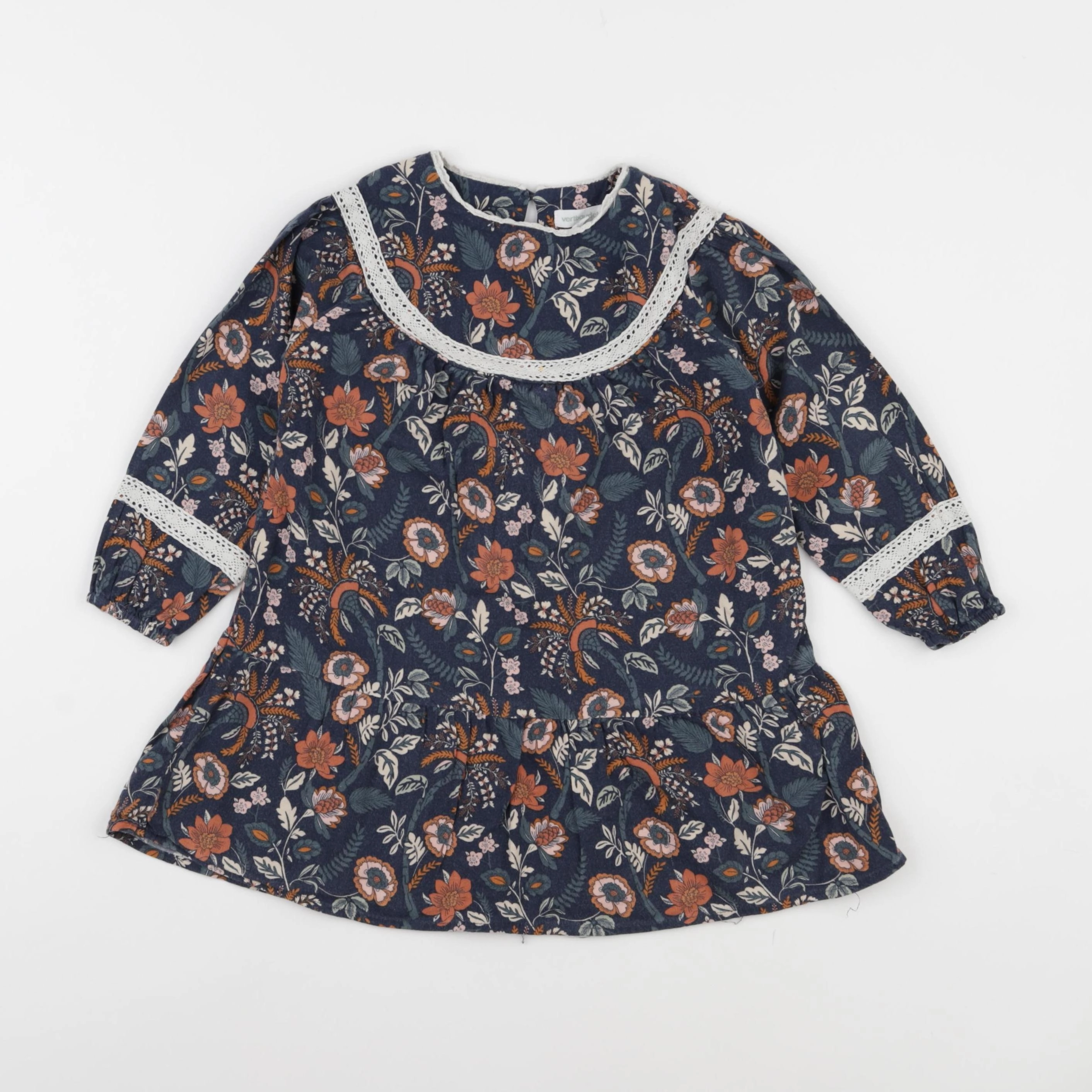 Vertbaudet - robe multicolore - 3 ans