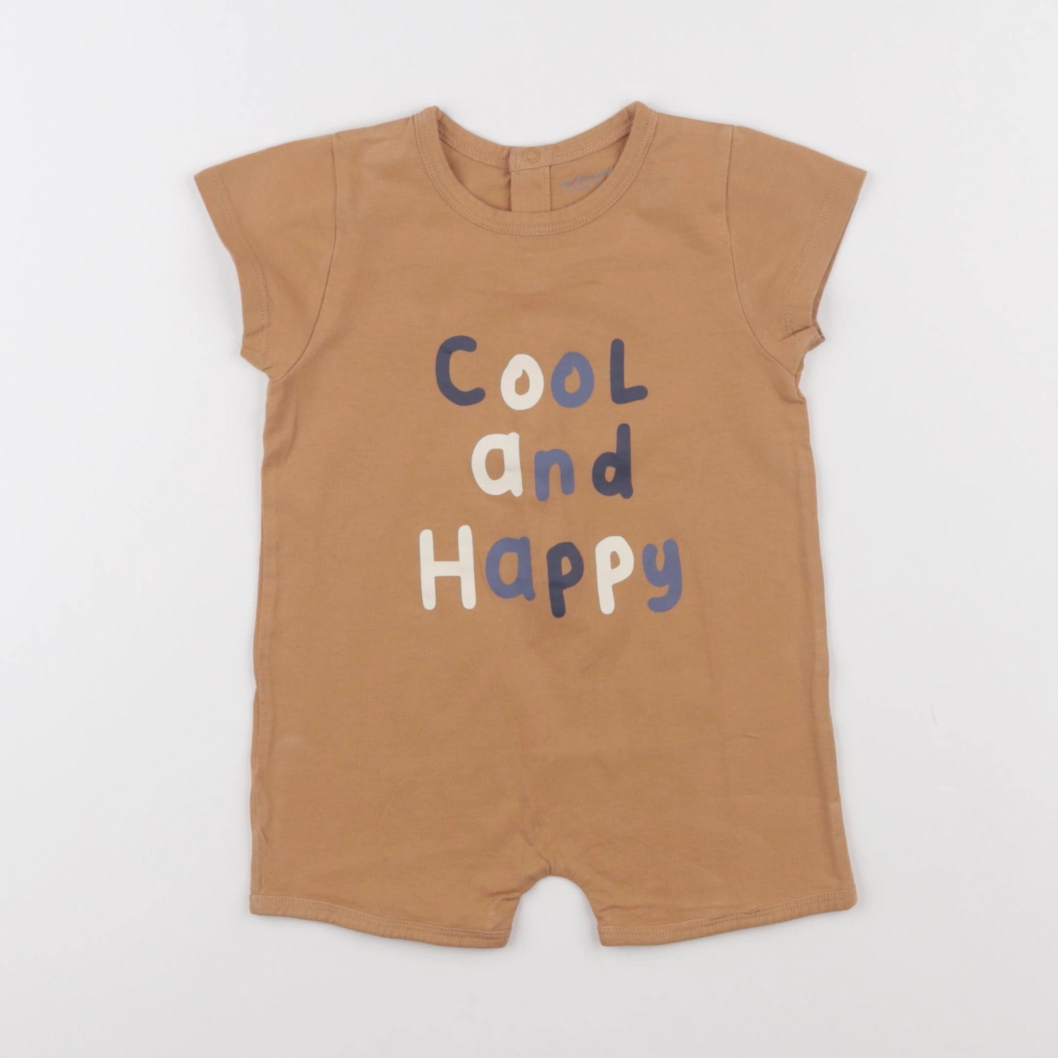 Vertbaudet - pyjama coton marron - 24 mois