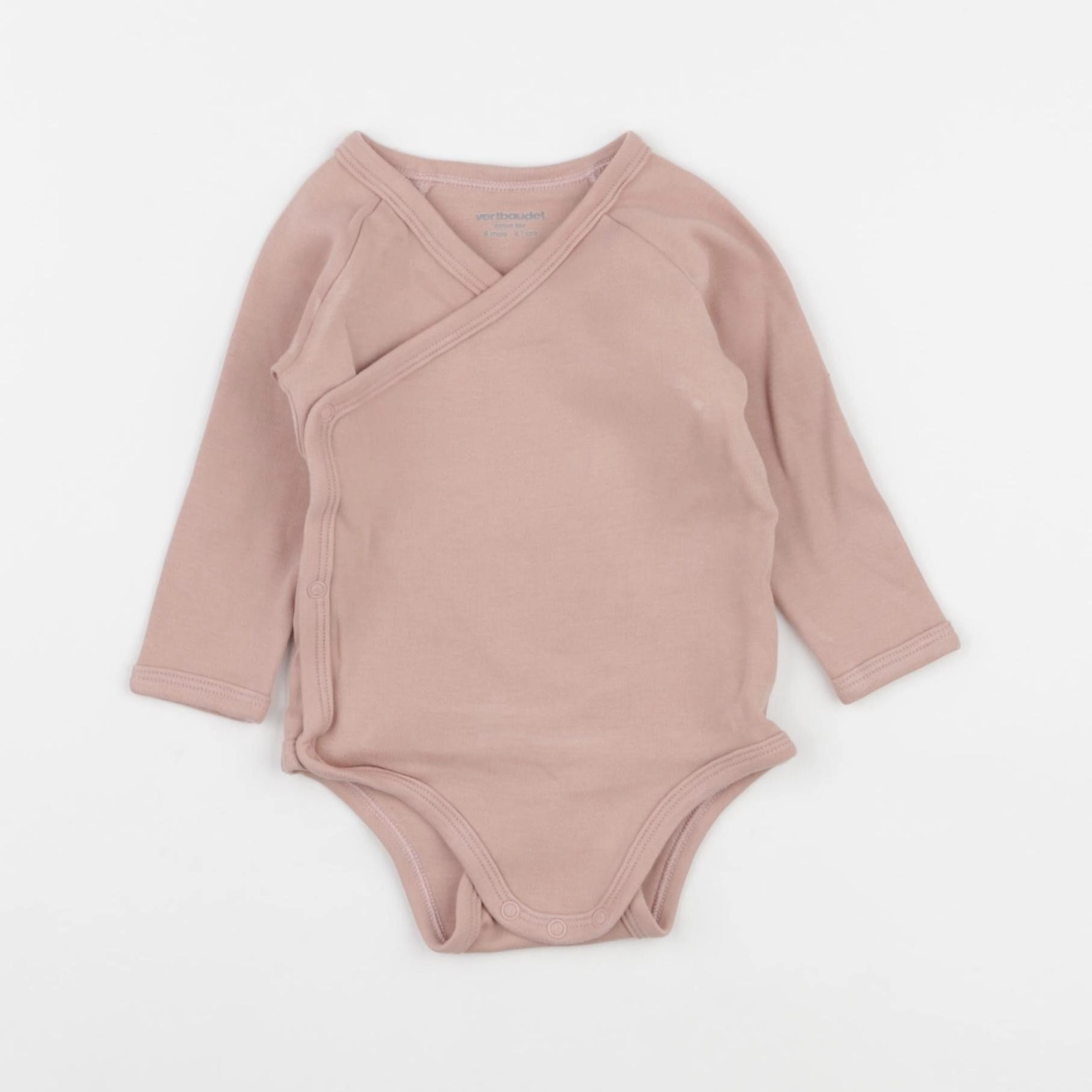 Vertbaudet - body rose - 6 mois