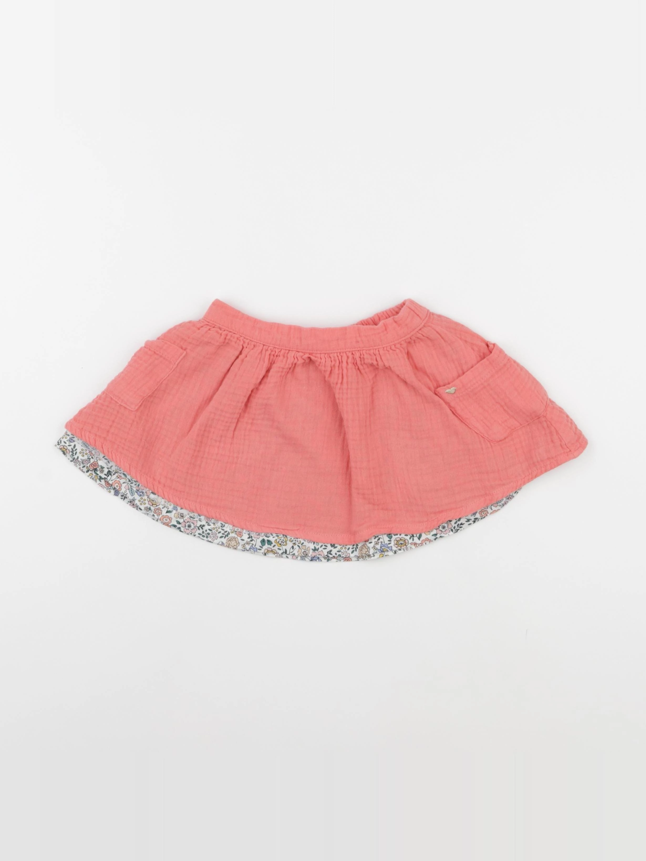 Vertbaudet - jupe orange - 2 ans
