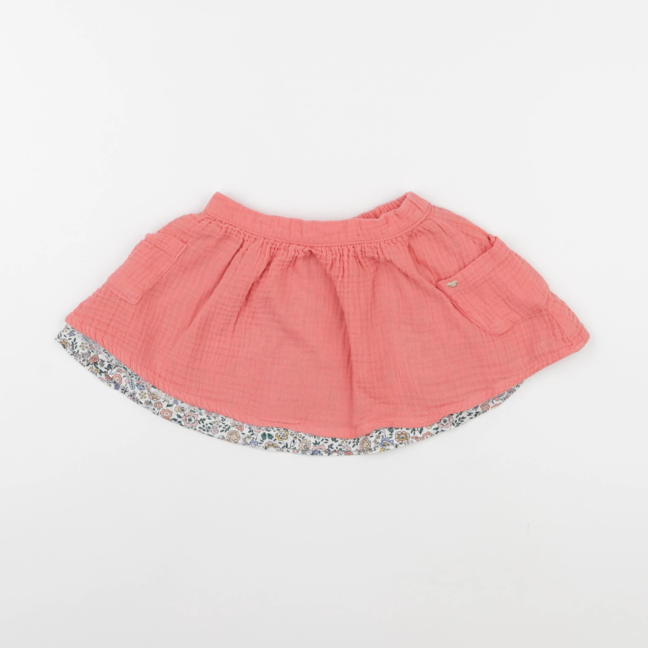Vertbaudet - jupe orange - 2 ans