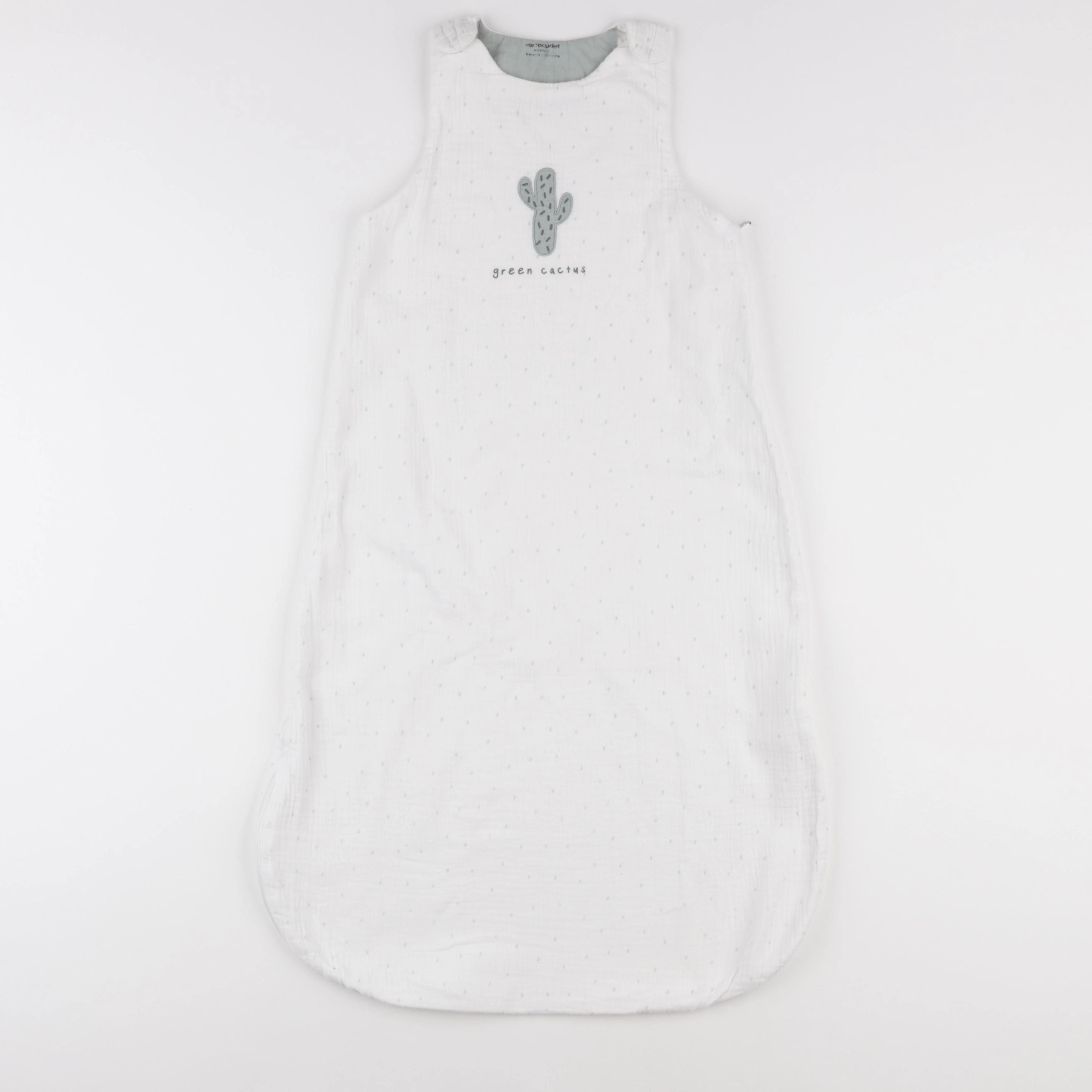Vertbaudet - gigoteuse blanc, vert - 6/18 mois