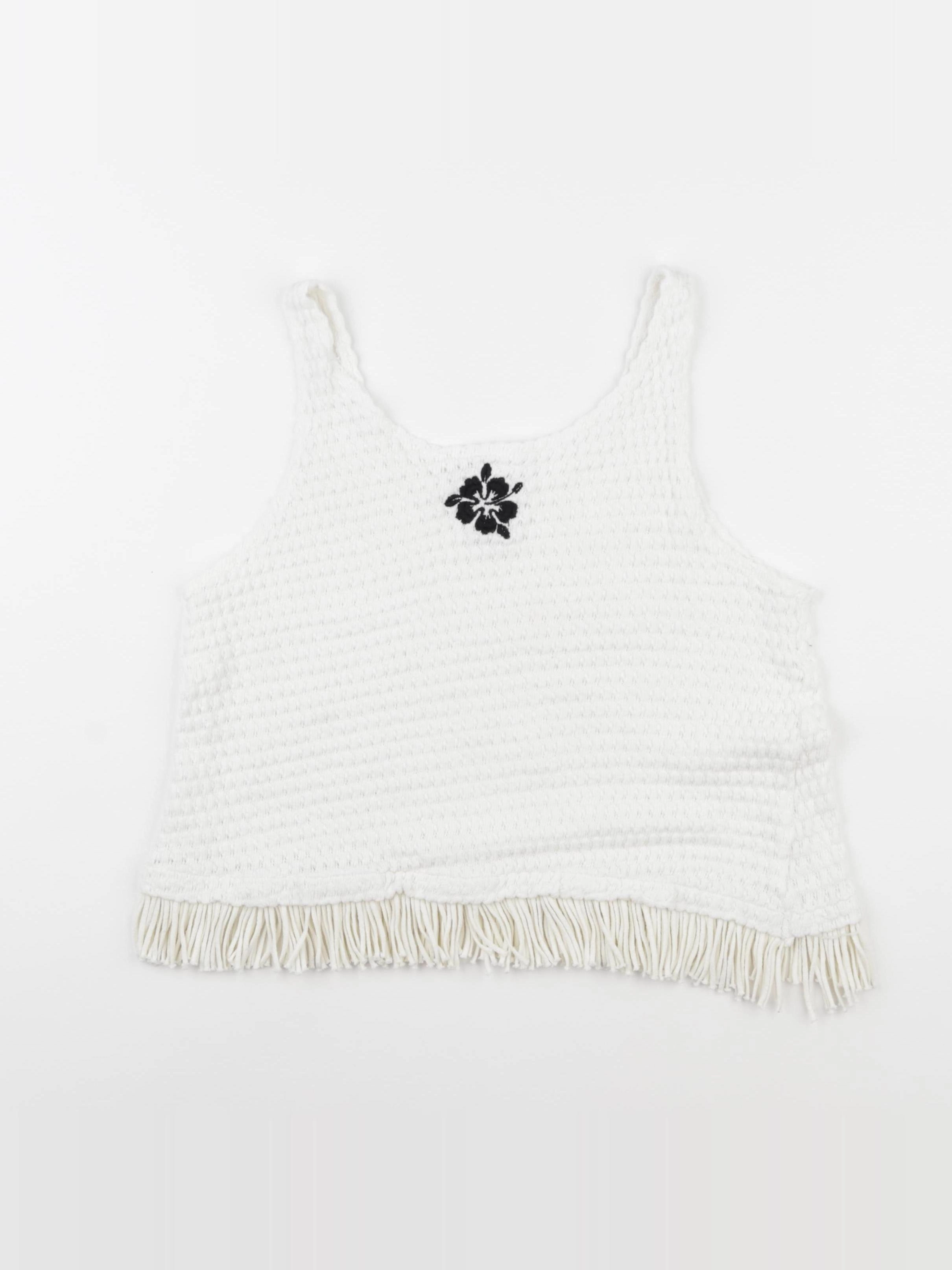 Zara - blouse courte blanc - 13/14 ans