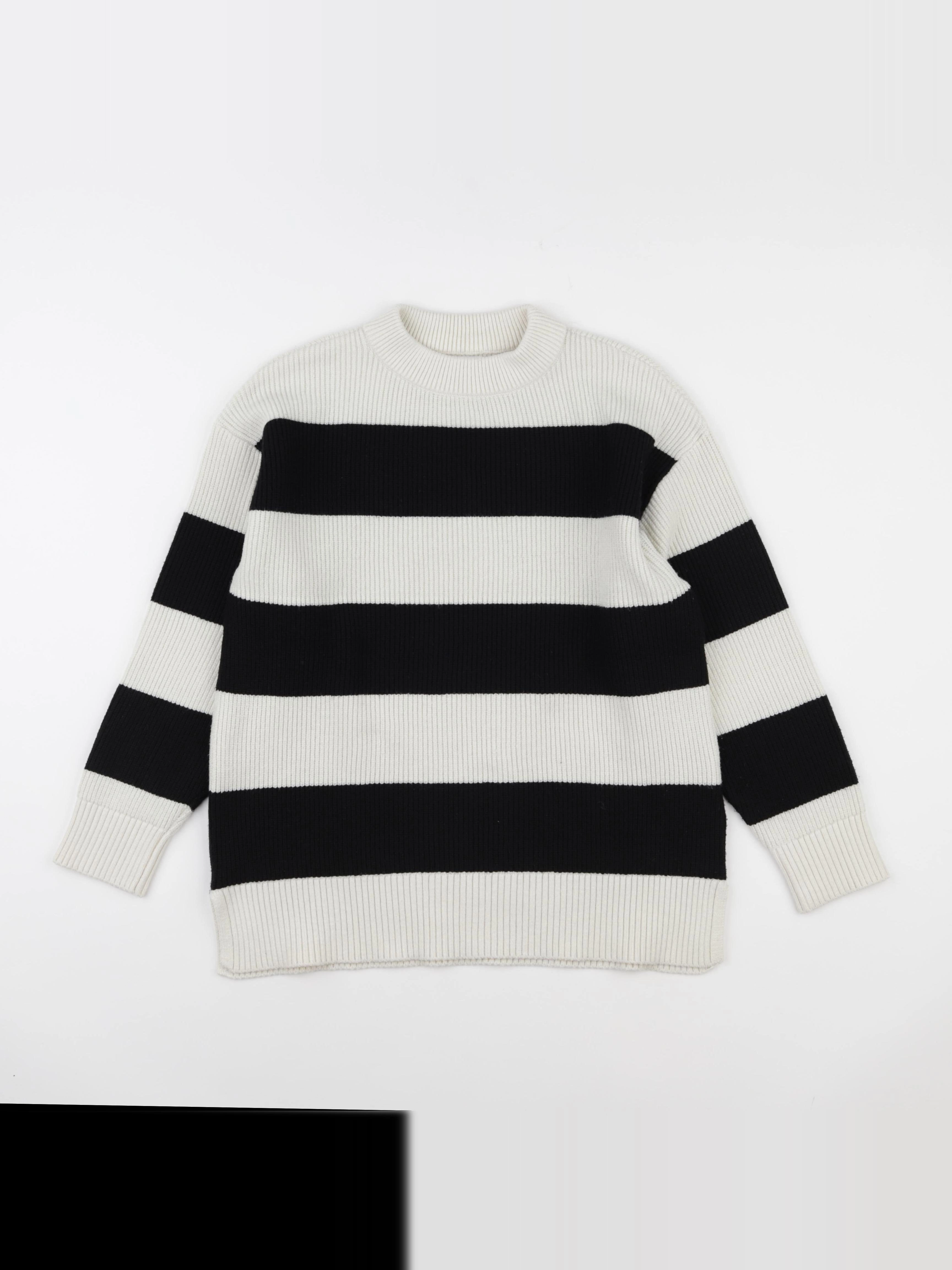 Zara - pull beige, noir - 9/10 ans