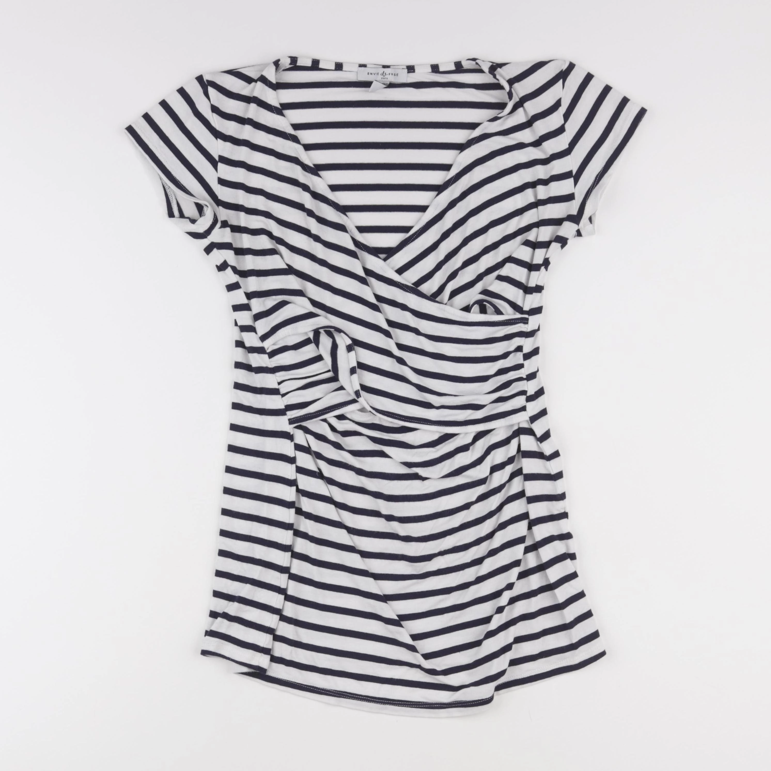 Vertbaudet - tee-shirt allaitement bleu, blanc - 38 à 40