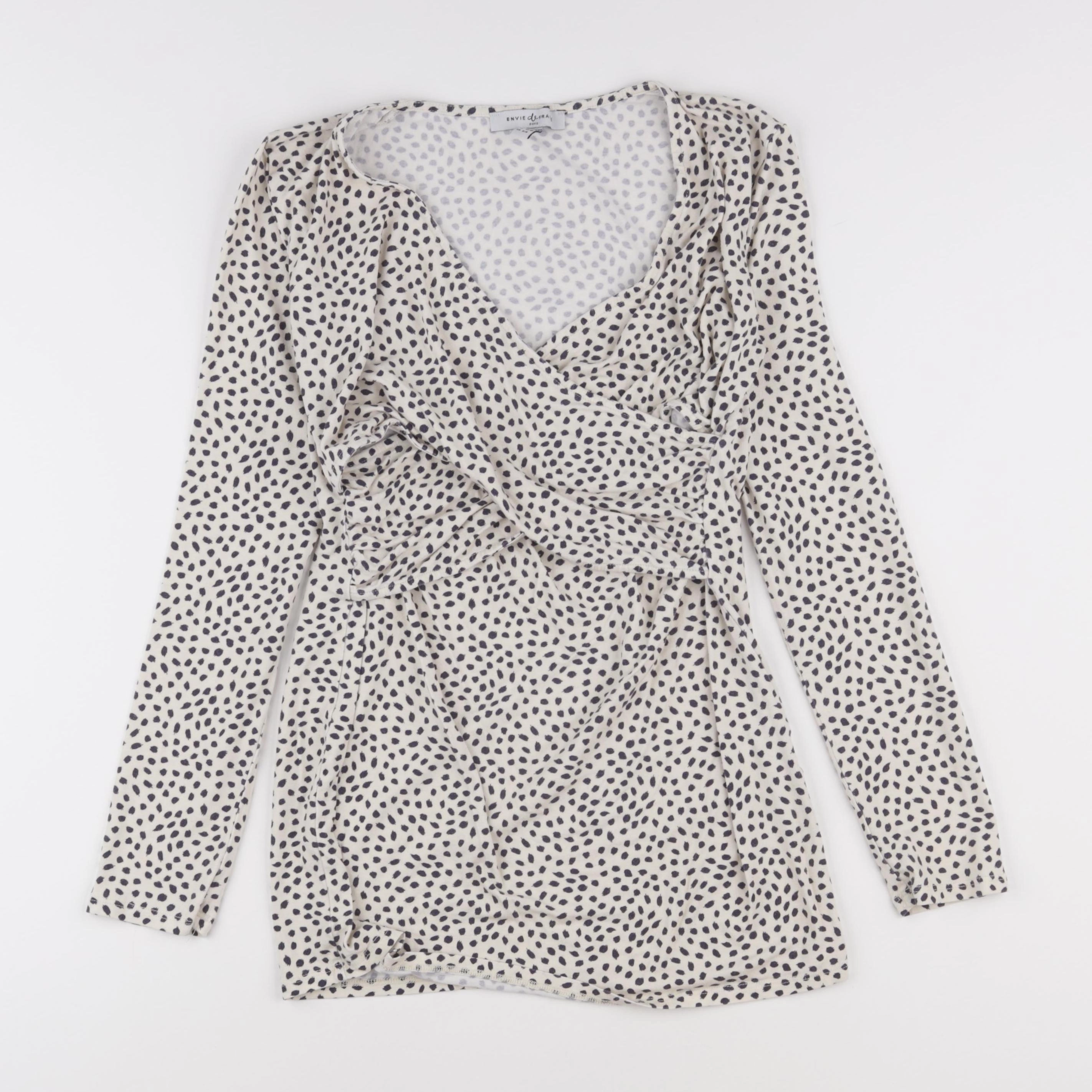 Envie de fraise - tee-shirt allaitement blanc, noir - 38 à 40