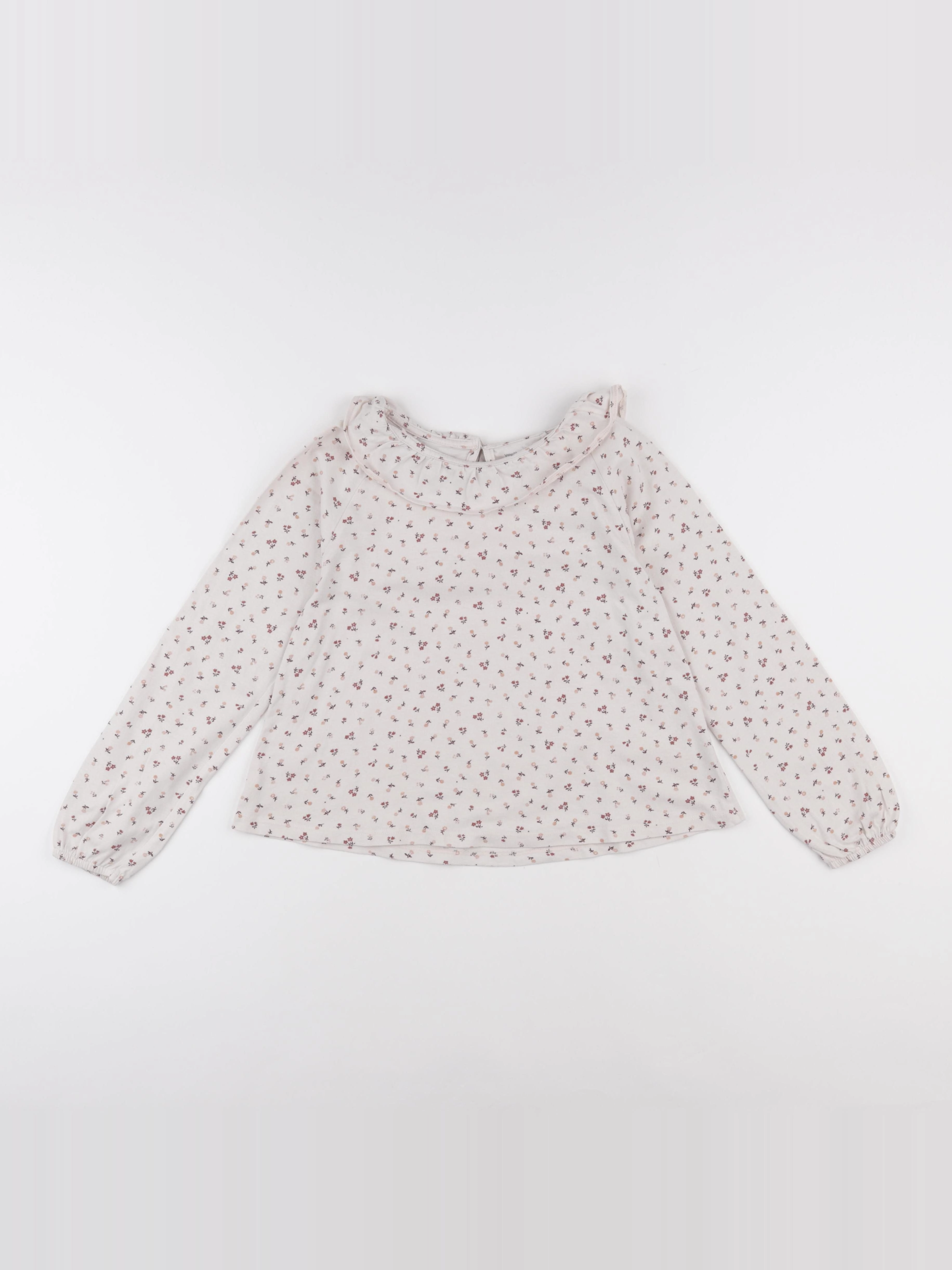 Vertbaudet - tee-shirt beige - 8 ans
