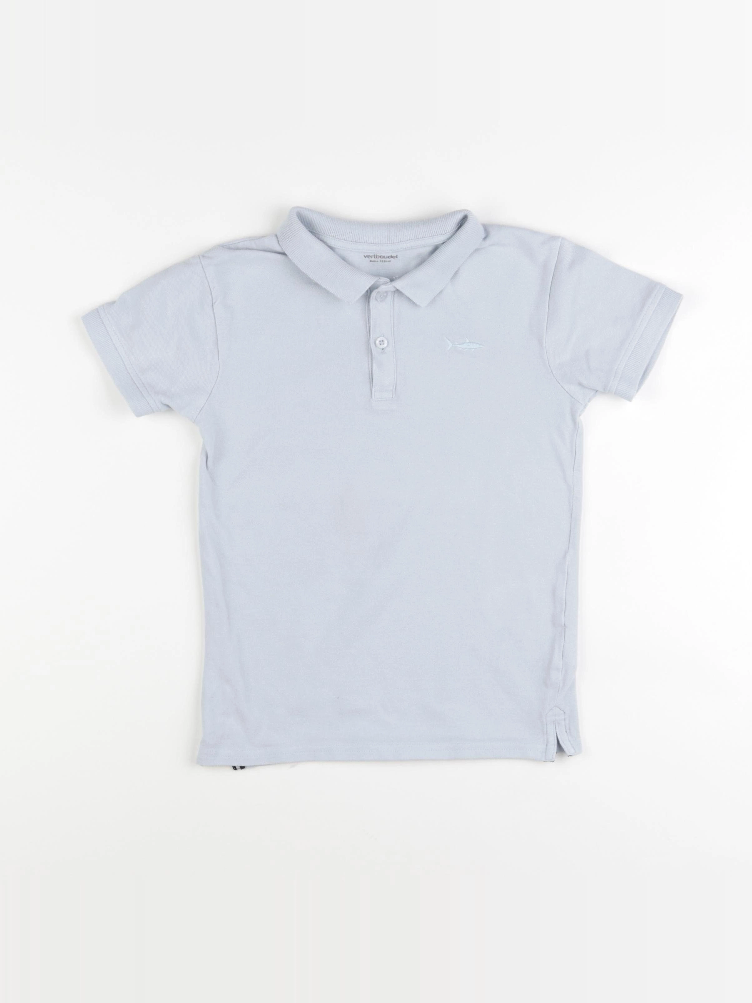Vertbaudet - polo bleu - 8 ans