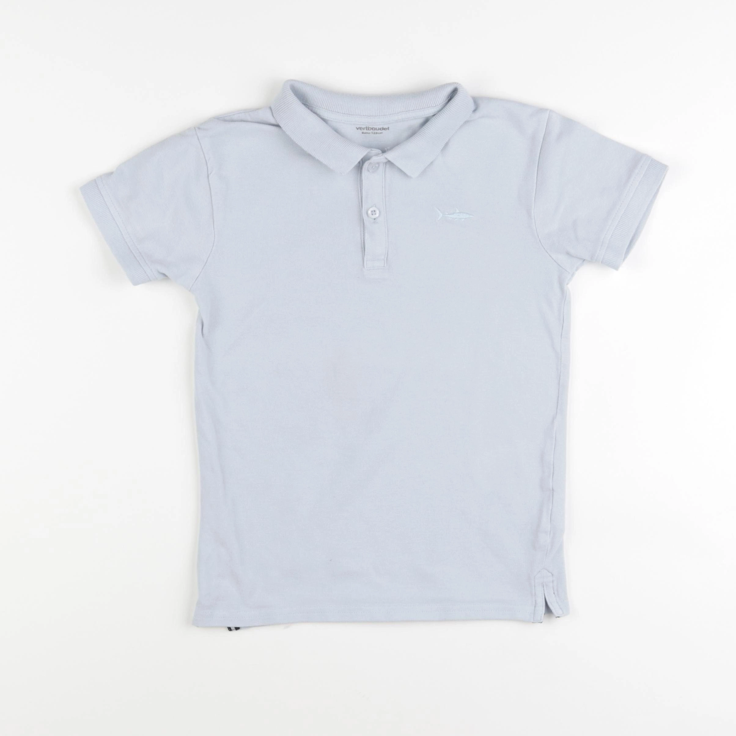 Vertbaudet - polo bleu - 8 ans