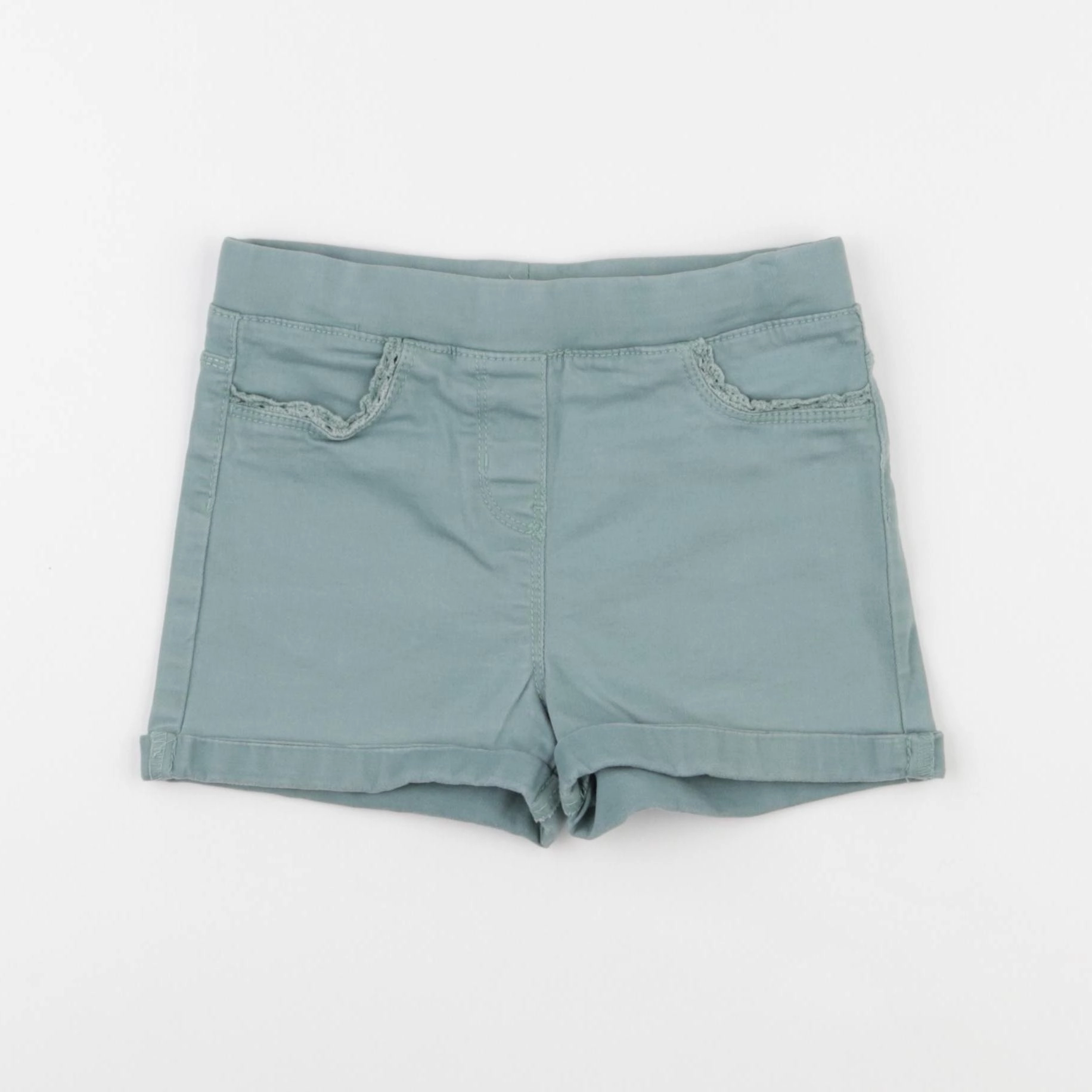 Vertbaudet - short vert - 7 ans