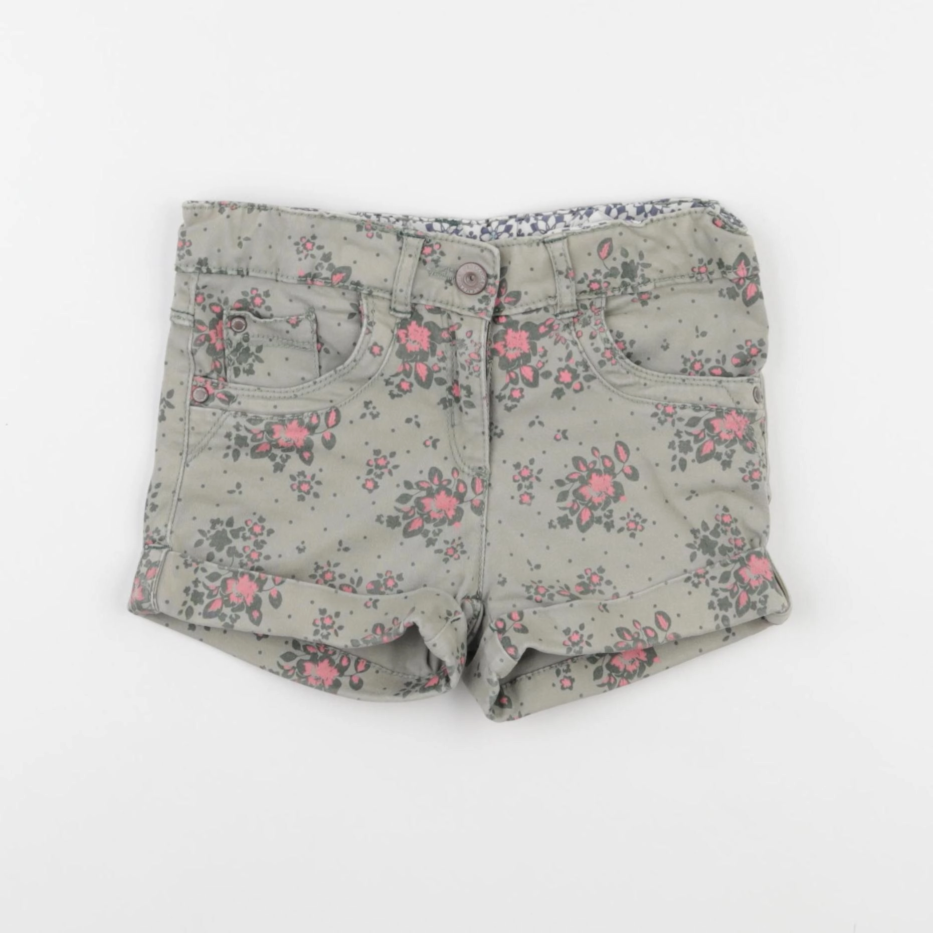 Vertbaudet - short vert - 7 ans