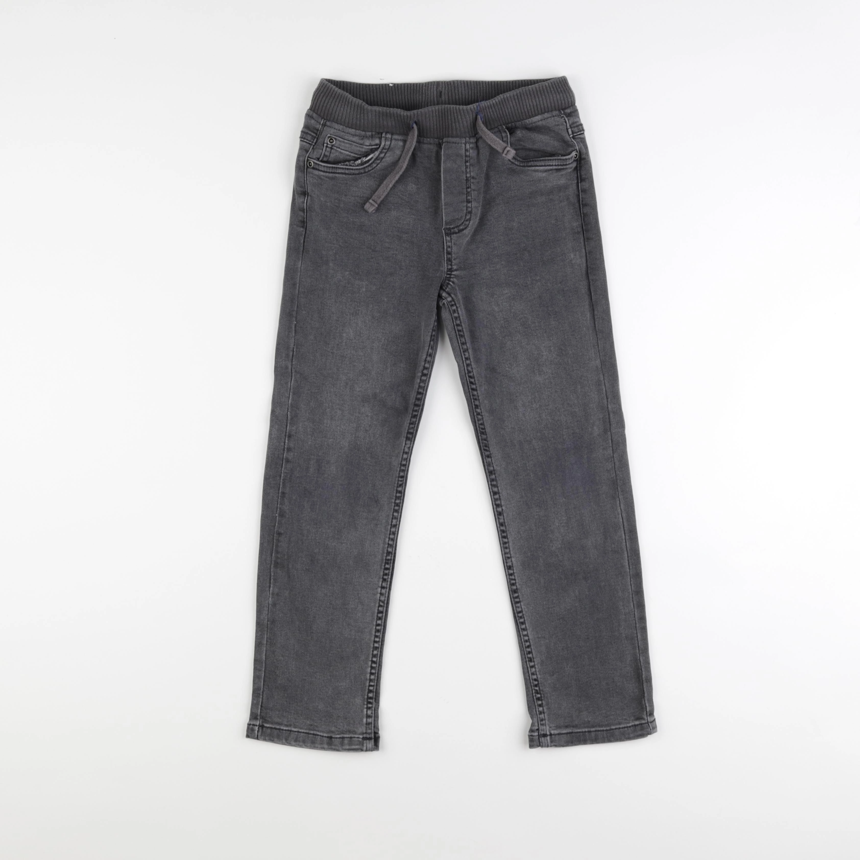 Vertbaudet - jean gris - 7 ans