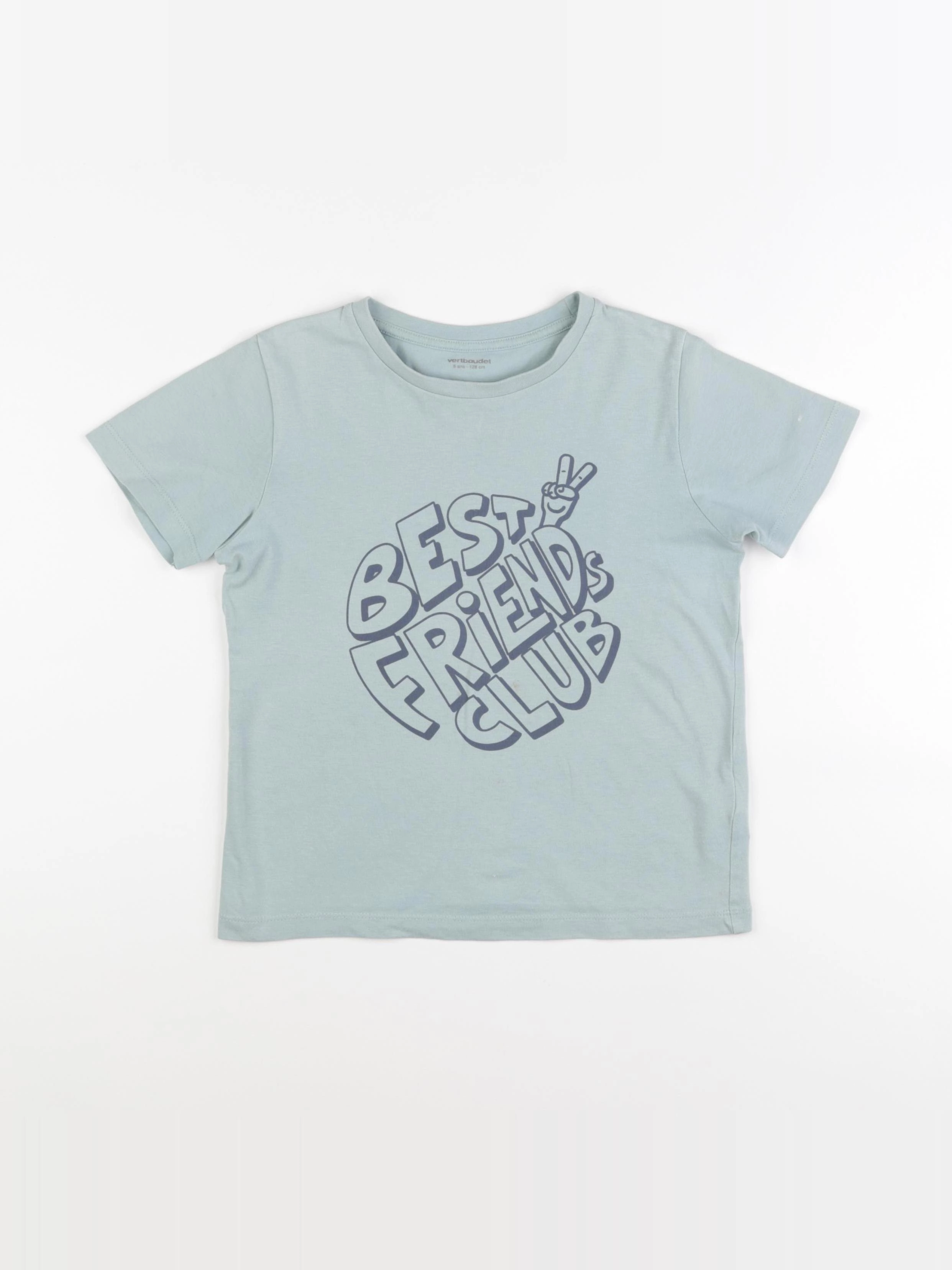 Vertbaudet - tee-shirt vert - 8 ans