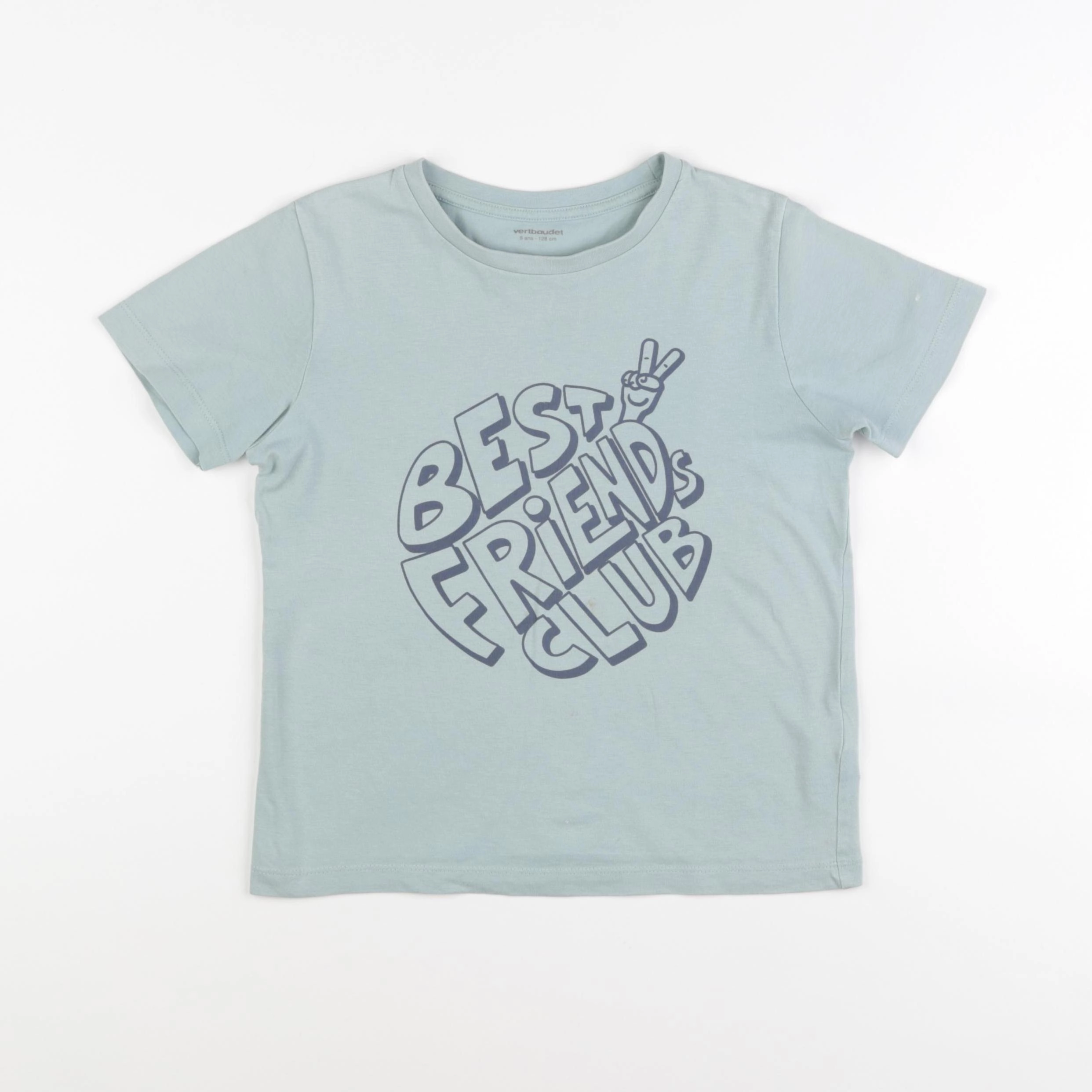 Vertbaudet - tee-shirt vert - 8 ans