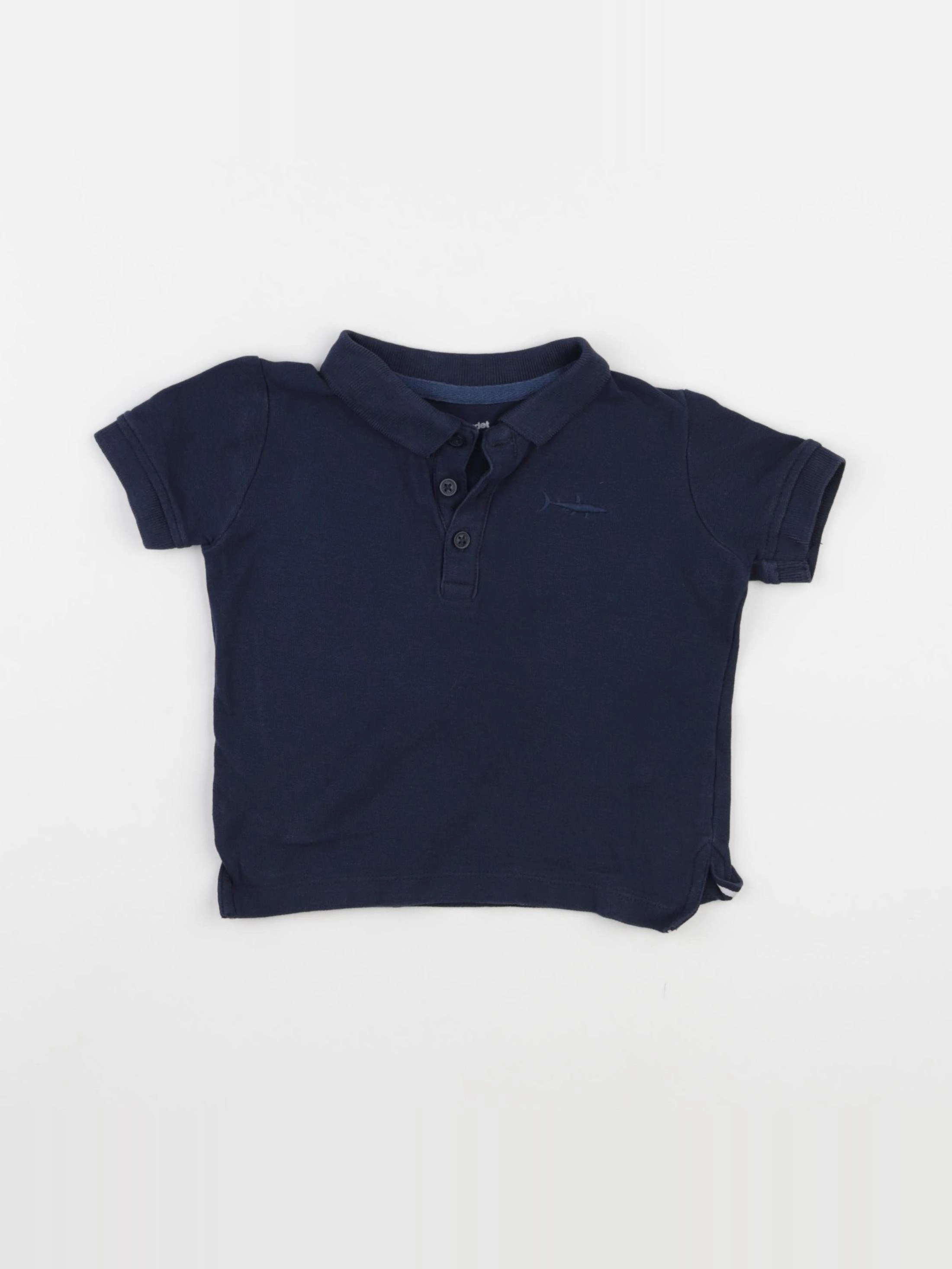 Vertbaudet - polo bleu - 2 ans