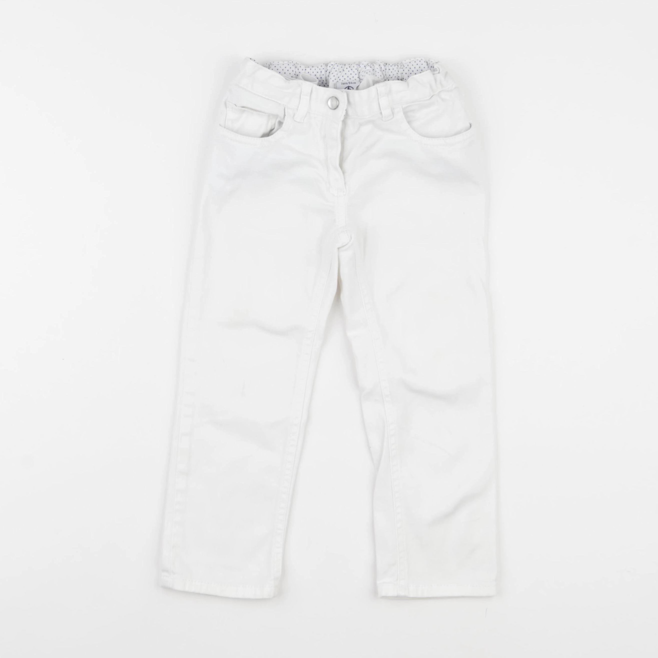 Petit Bateau - jean blanc - 3 ans