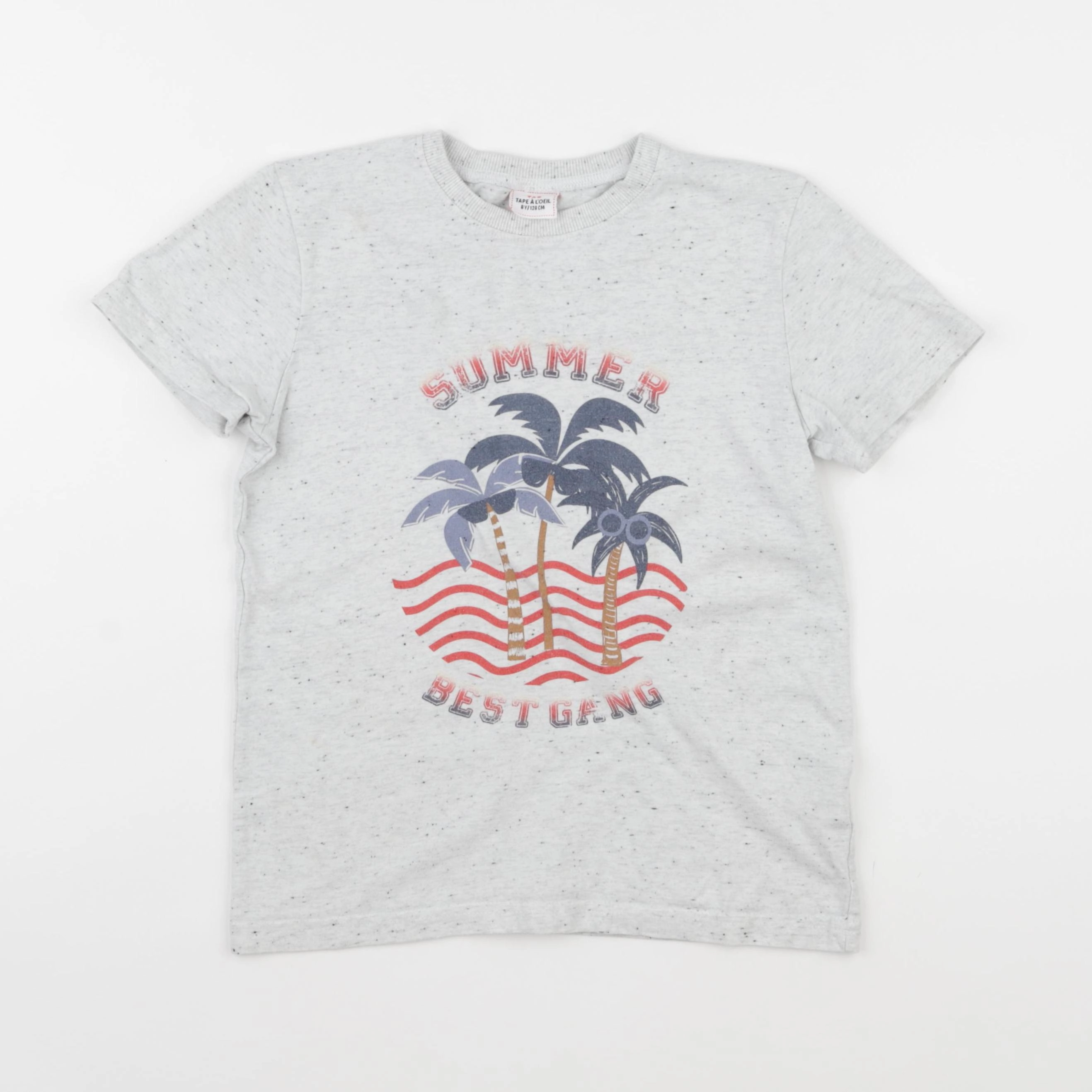 Tape à l'oeil - tee-shirt gris - 8 ans
