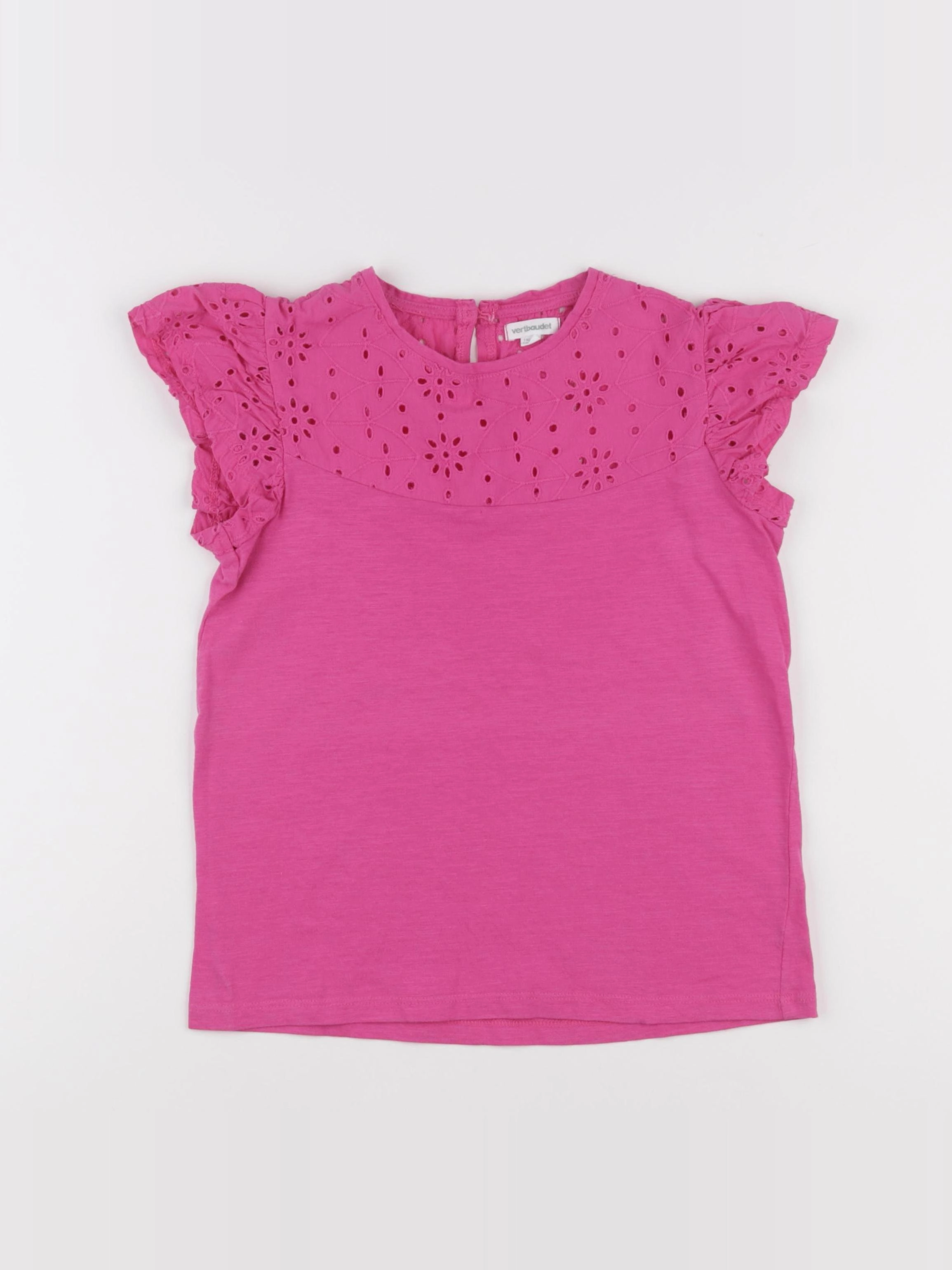 Vertbaudet - tee-shirt rose - 10 ans