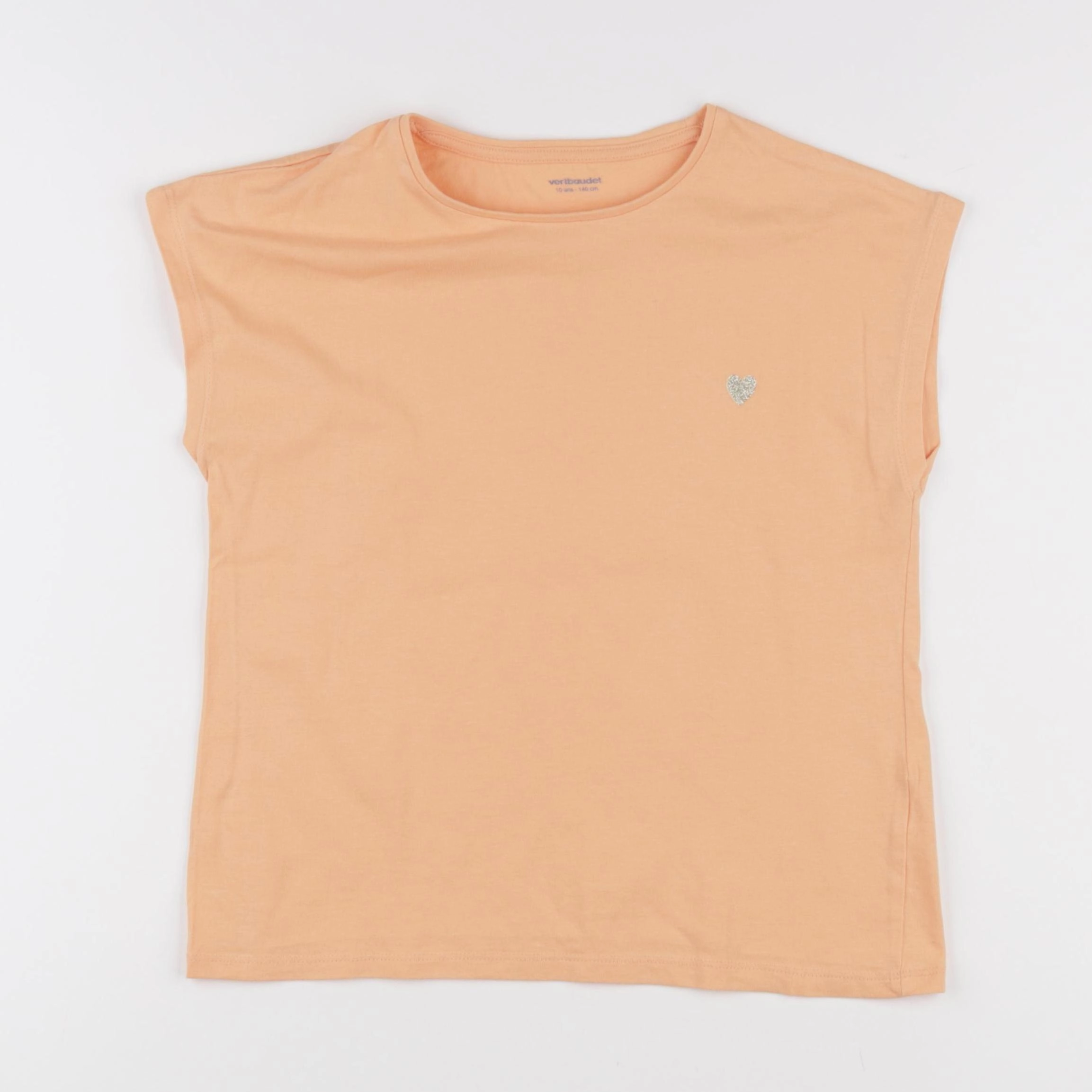 Vertbaudet - tee-shirt orange - 10 ans