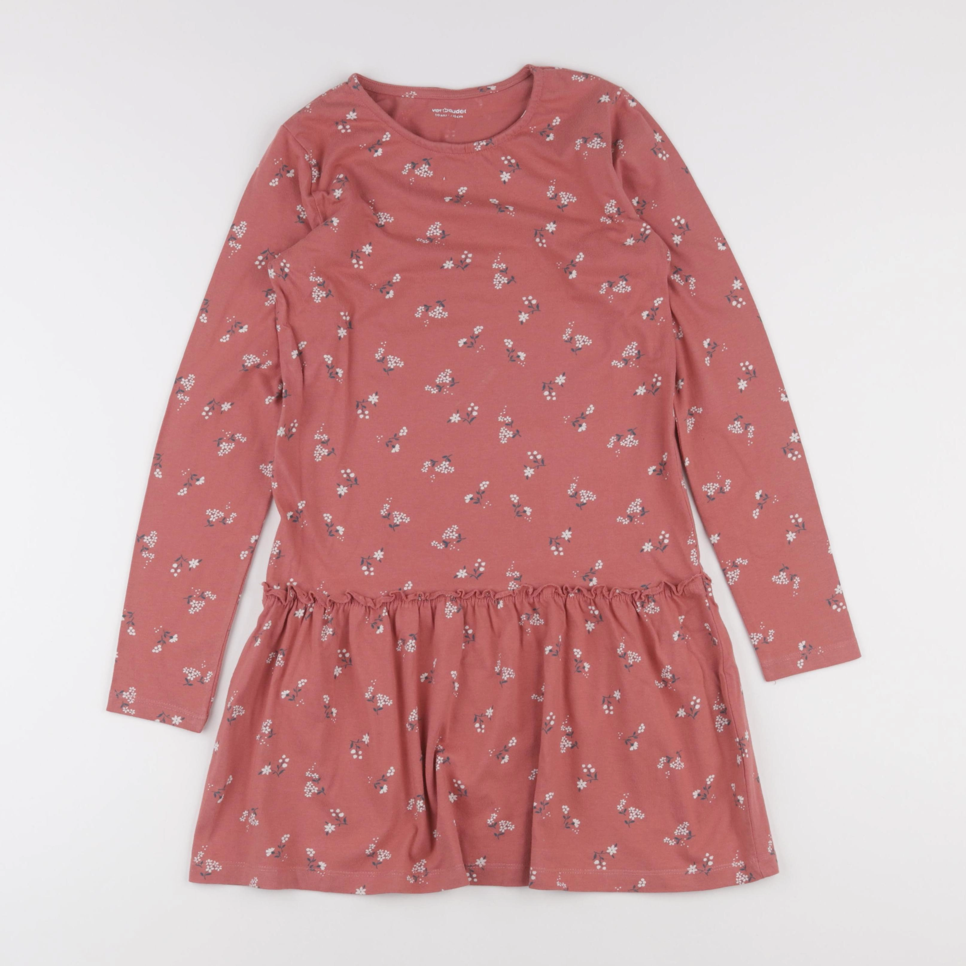Vertbaudet - robe rose - 10 ans