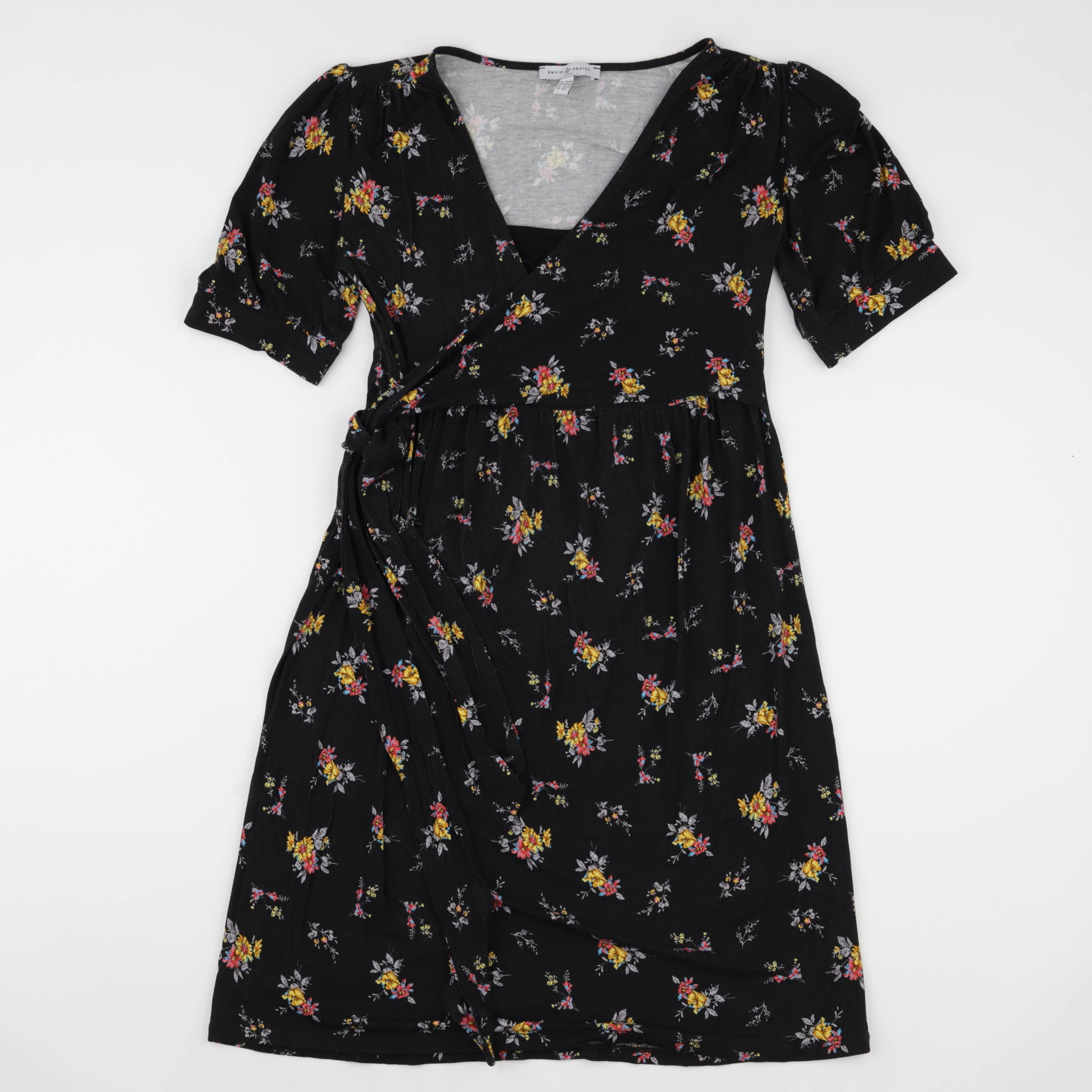 Envie de fraise - robe grossesse, allaitement noir - 38 à 40