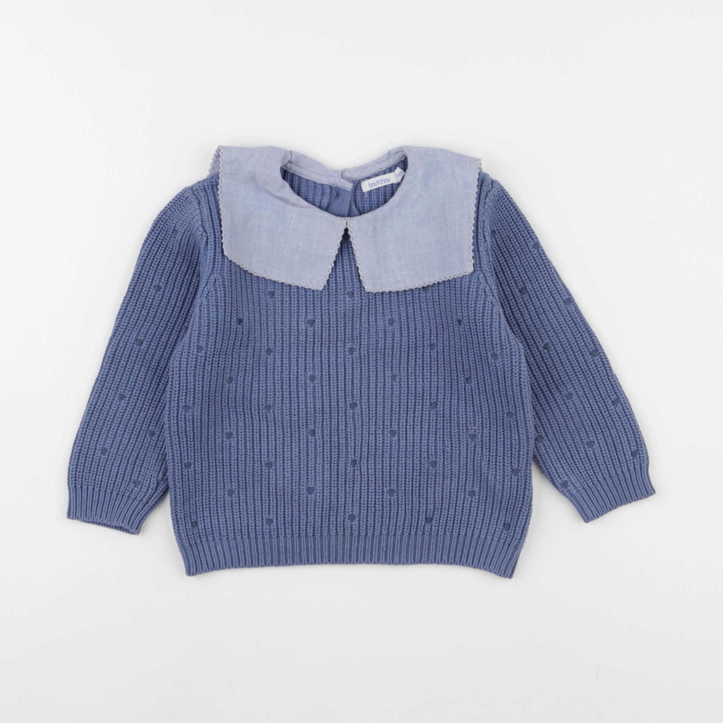 Boutchou - pull bleu - 36 mois