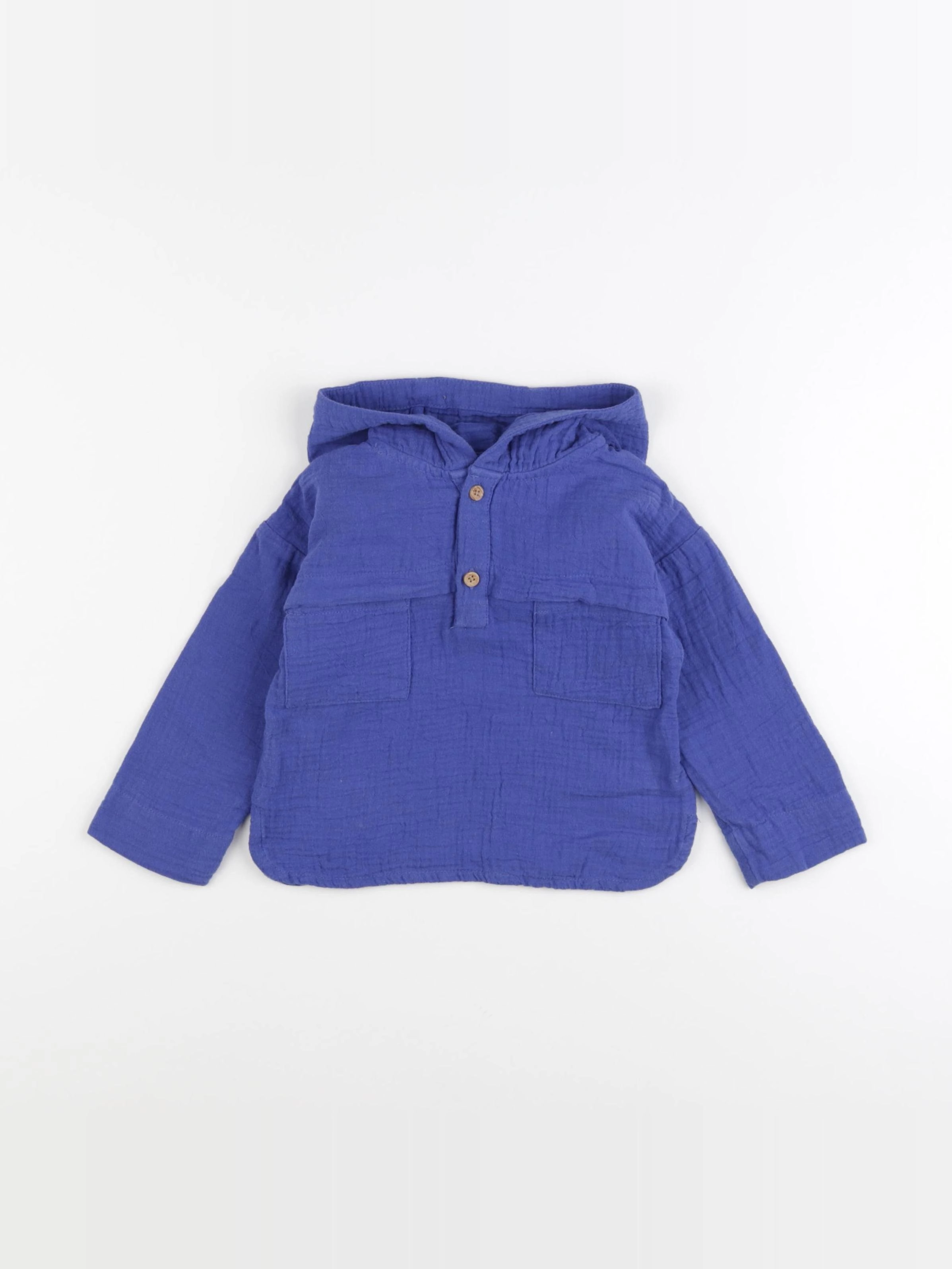 Vertbaudet - tee-shirt bleu - 18 mois