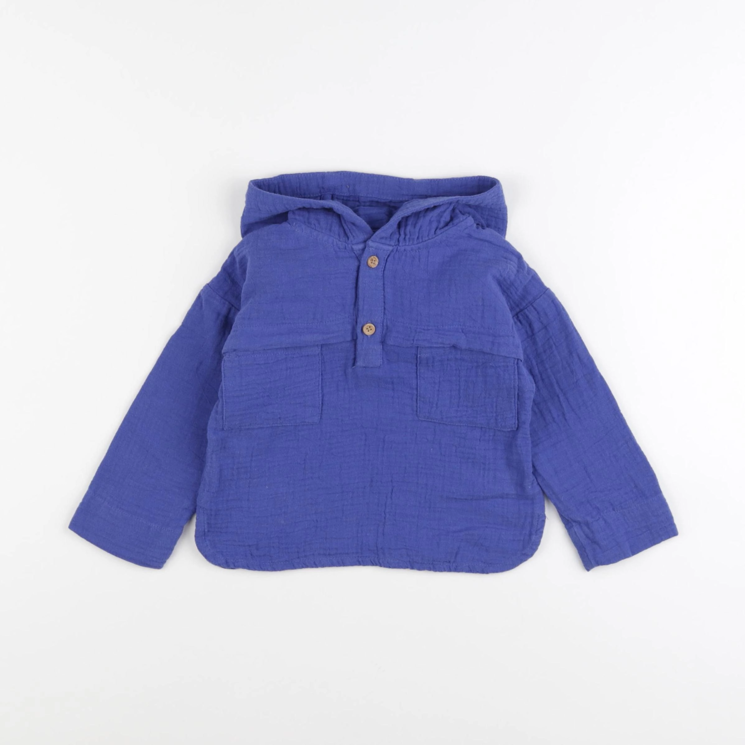 Vertbaudet - tee-shirt bleu - 18 mois