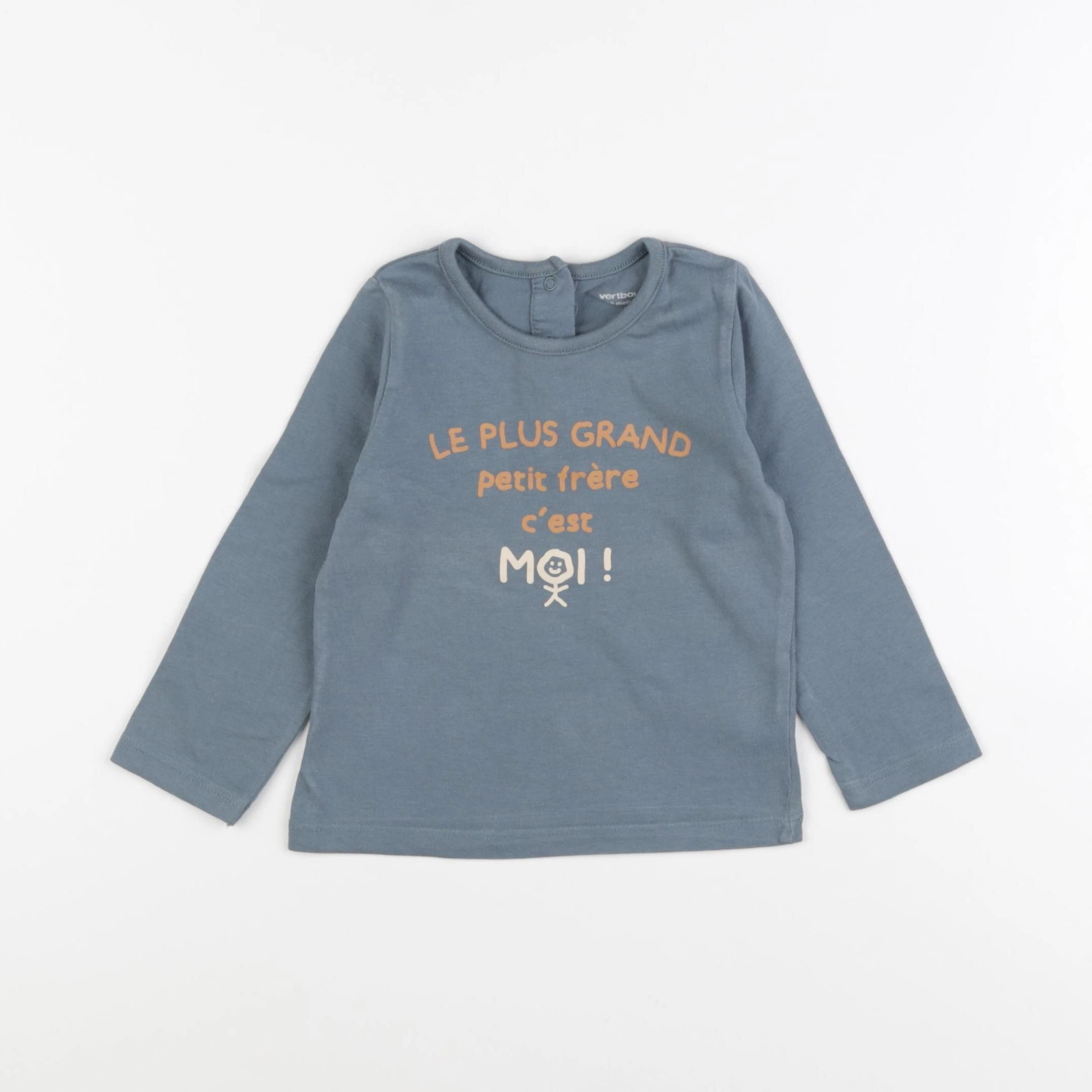 Vertbaudet - tee-shirt vert - 18 mois