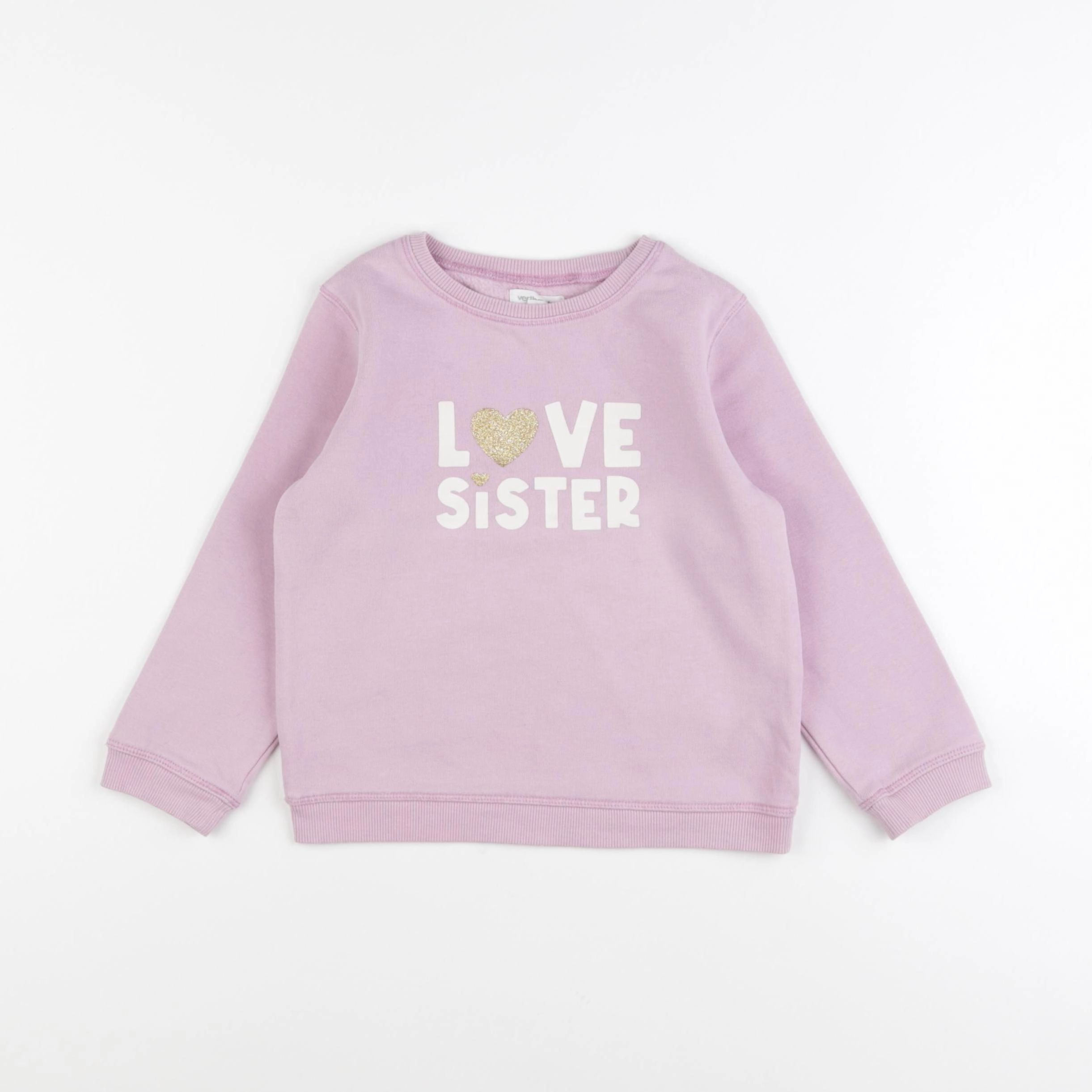 Vertbaudet - sweat rose - 4 ans