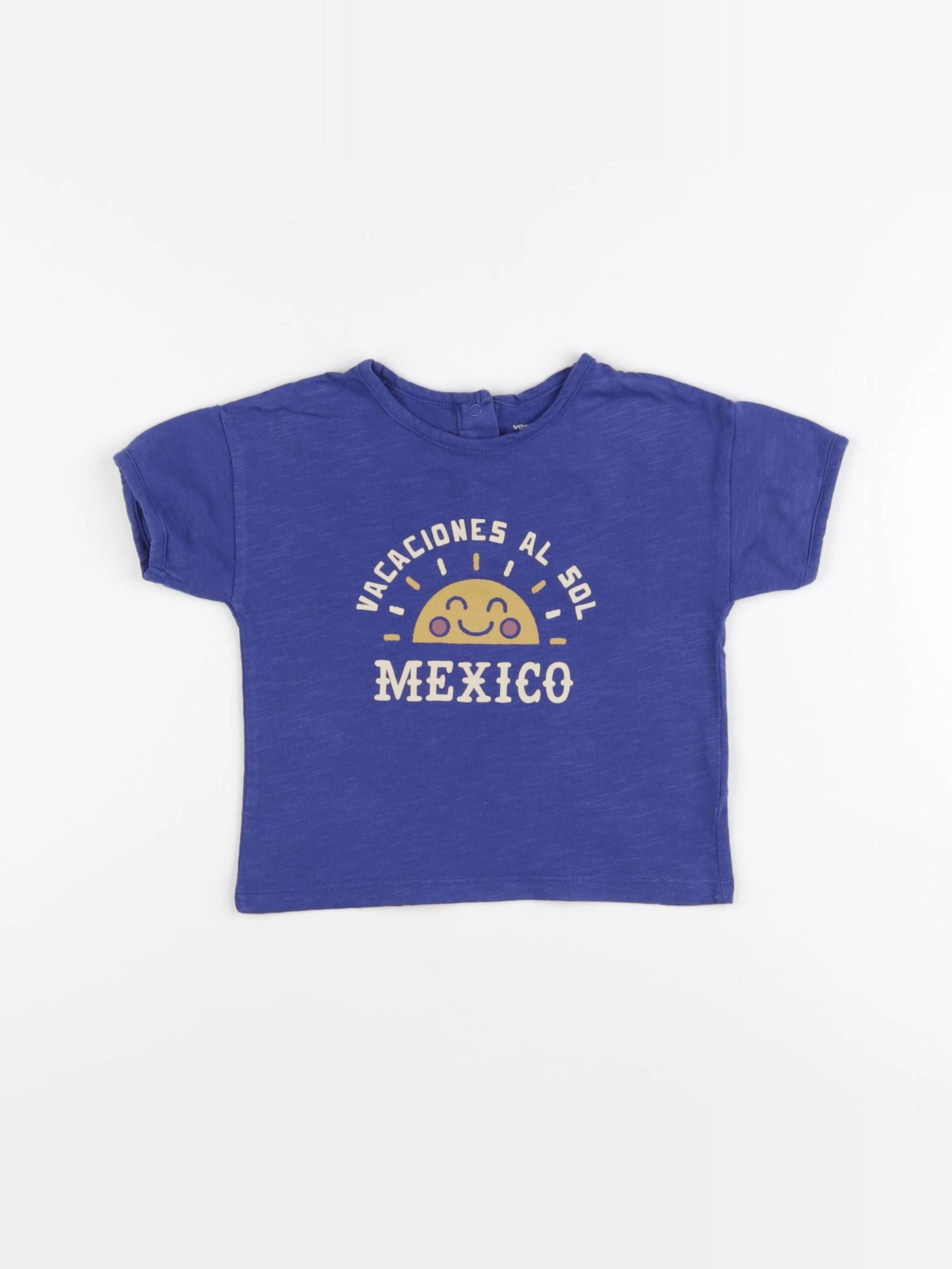 Vertbaudet - tee-shirt bleu - 18 mois