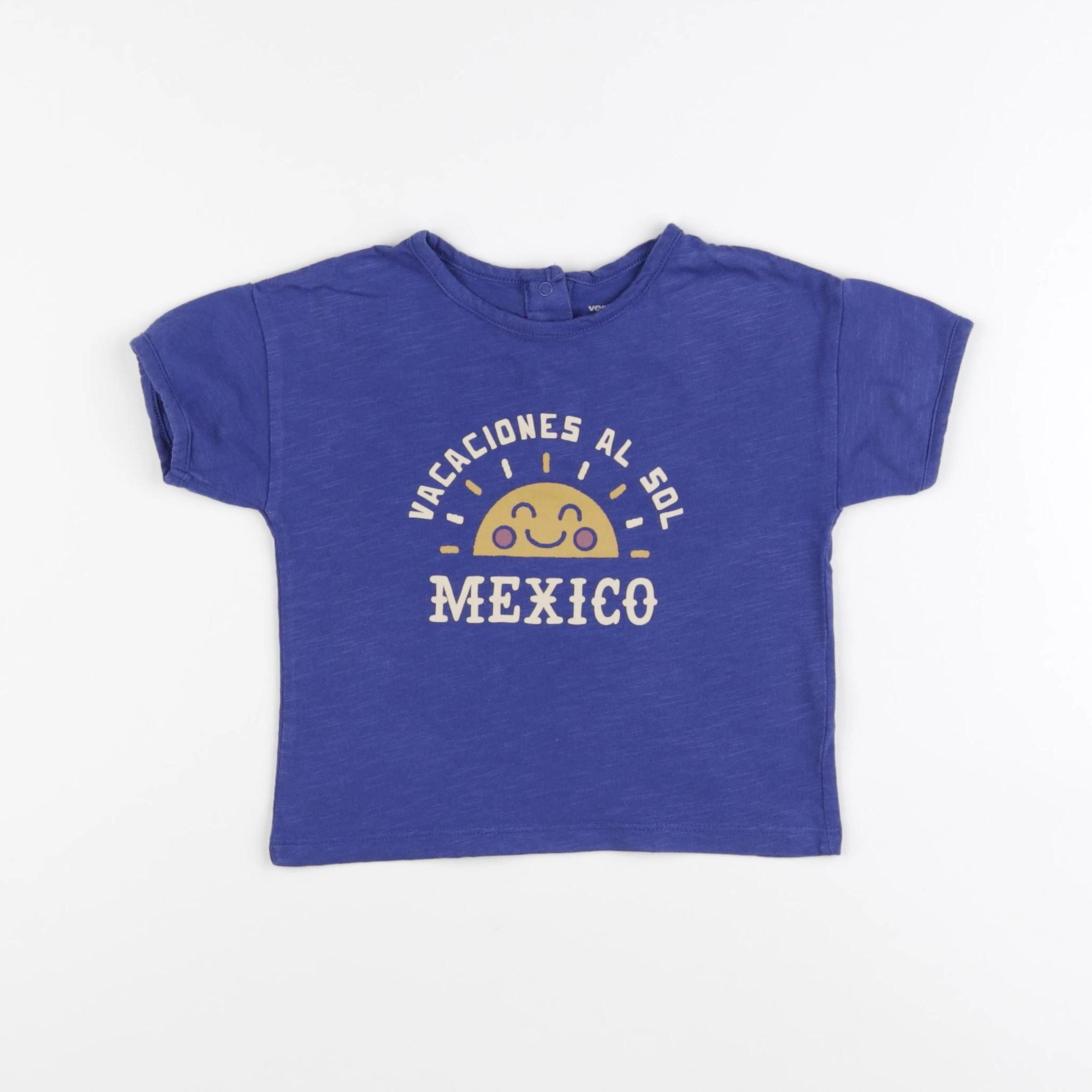 Vertbaudet - tee-shirt bleu - 18 mois