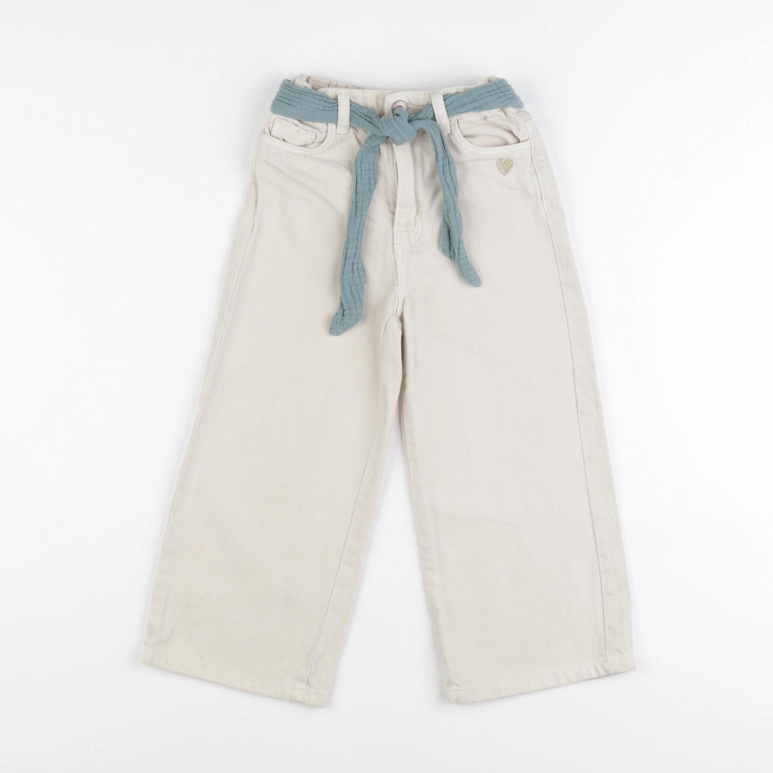 Vertbaudet - jean beige - 4 ans