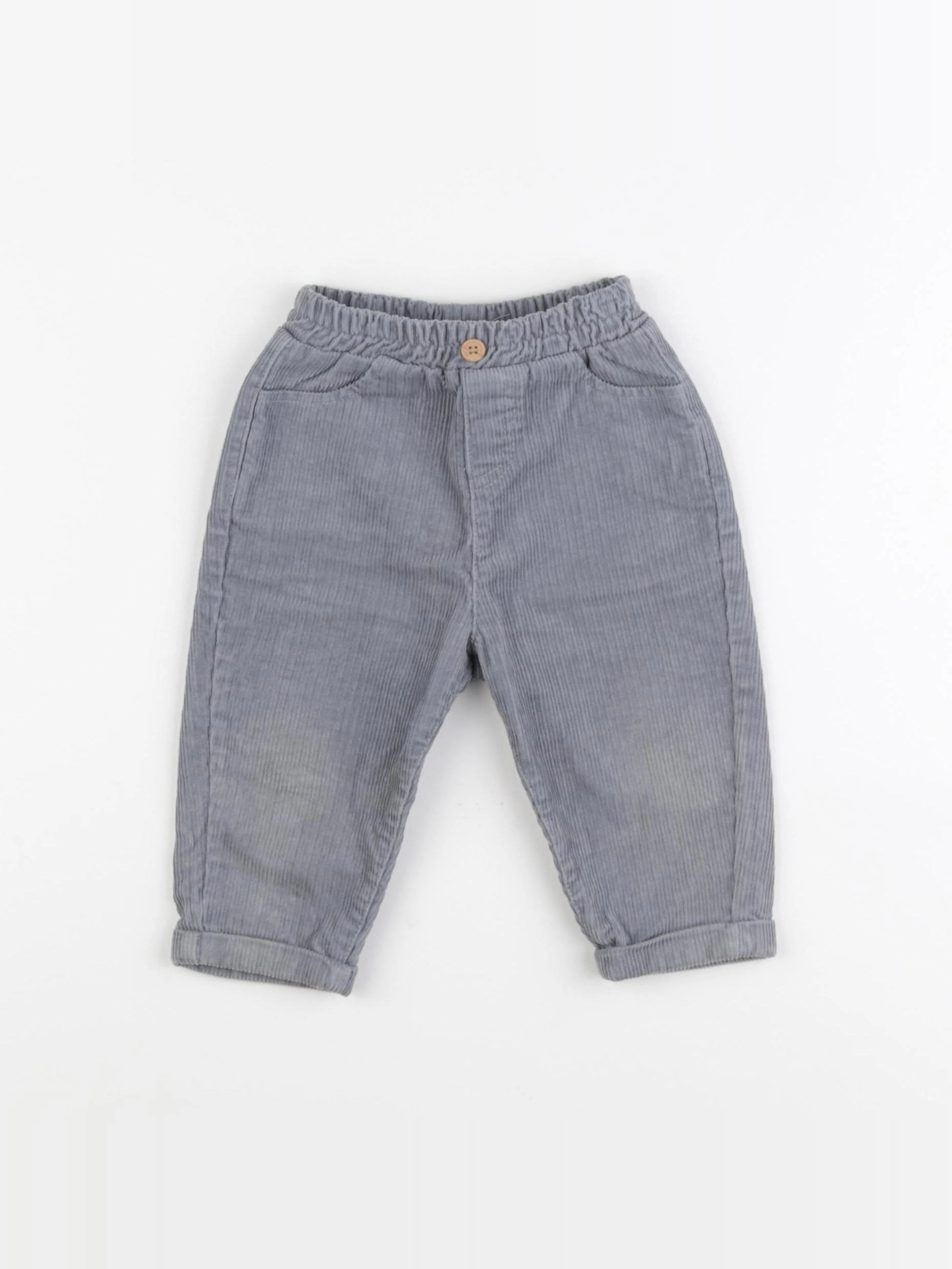 Vertbaudet - pantalon vert - 9 mois