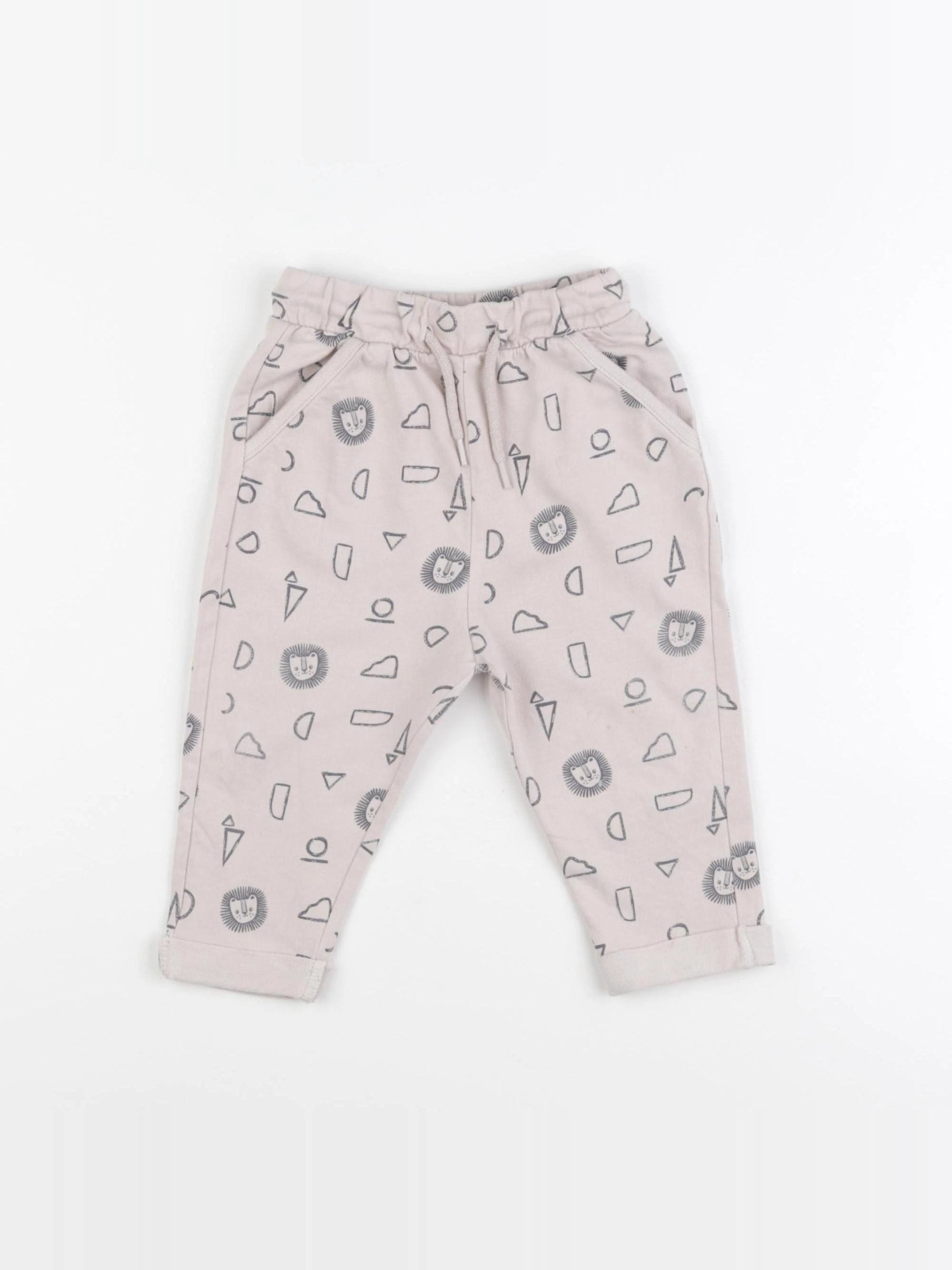 Vertbaudet - pantalon beige - 18 mois