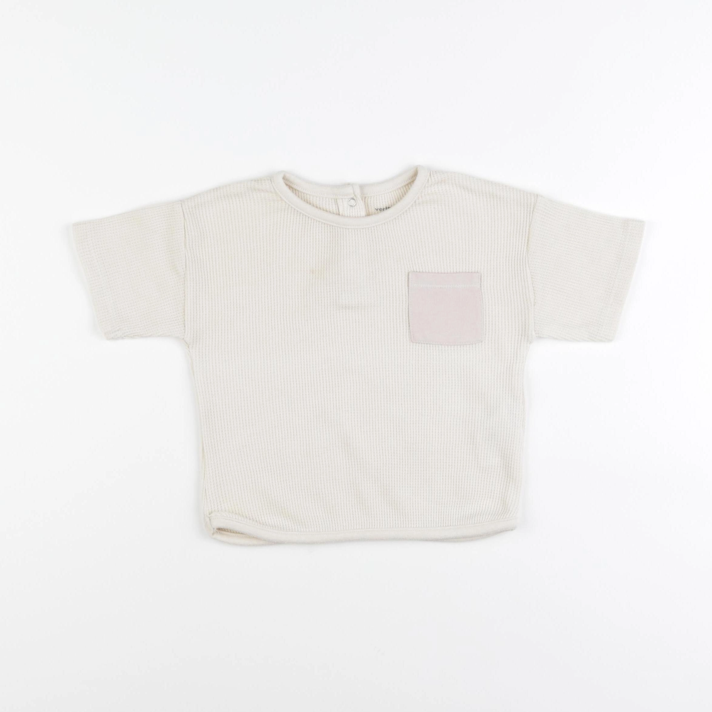 Vertbaudet - tee-shirt beige - 18 mois