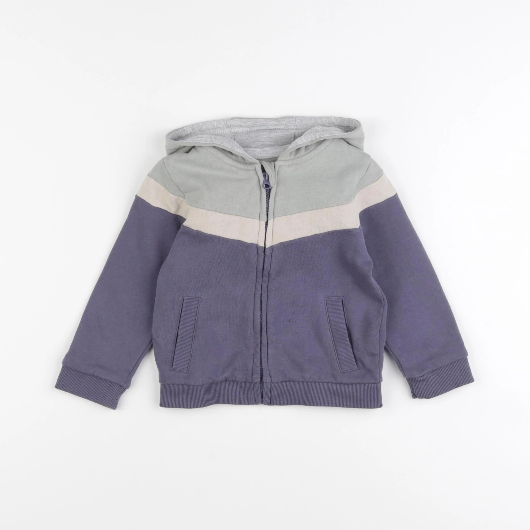 Vertbaudet - sweat violet - 18 mois