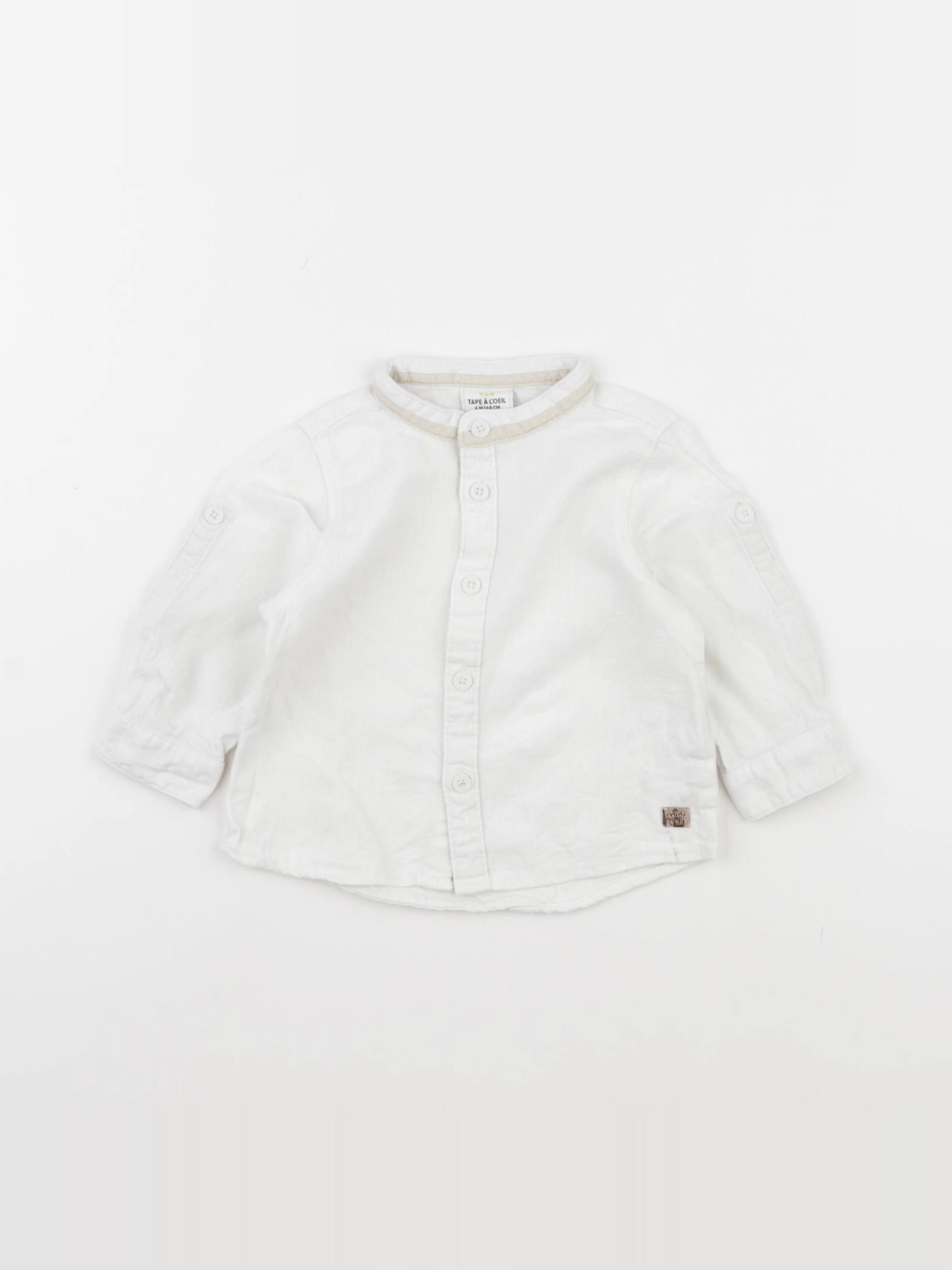 Tape à l'oeil - chemise blanc - 6 mois