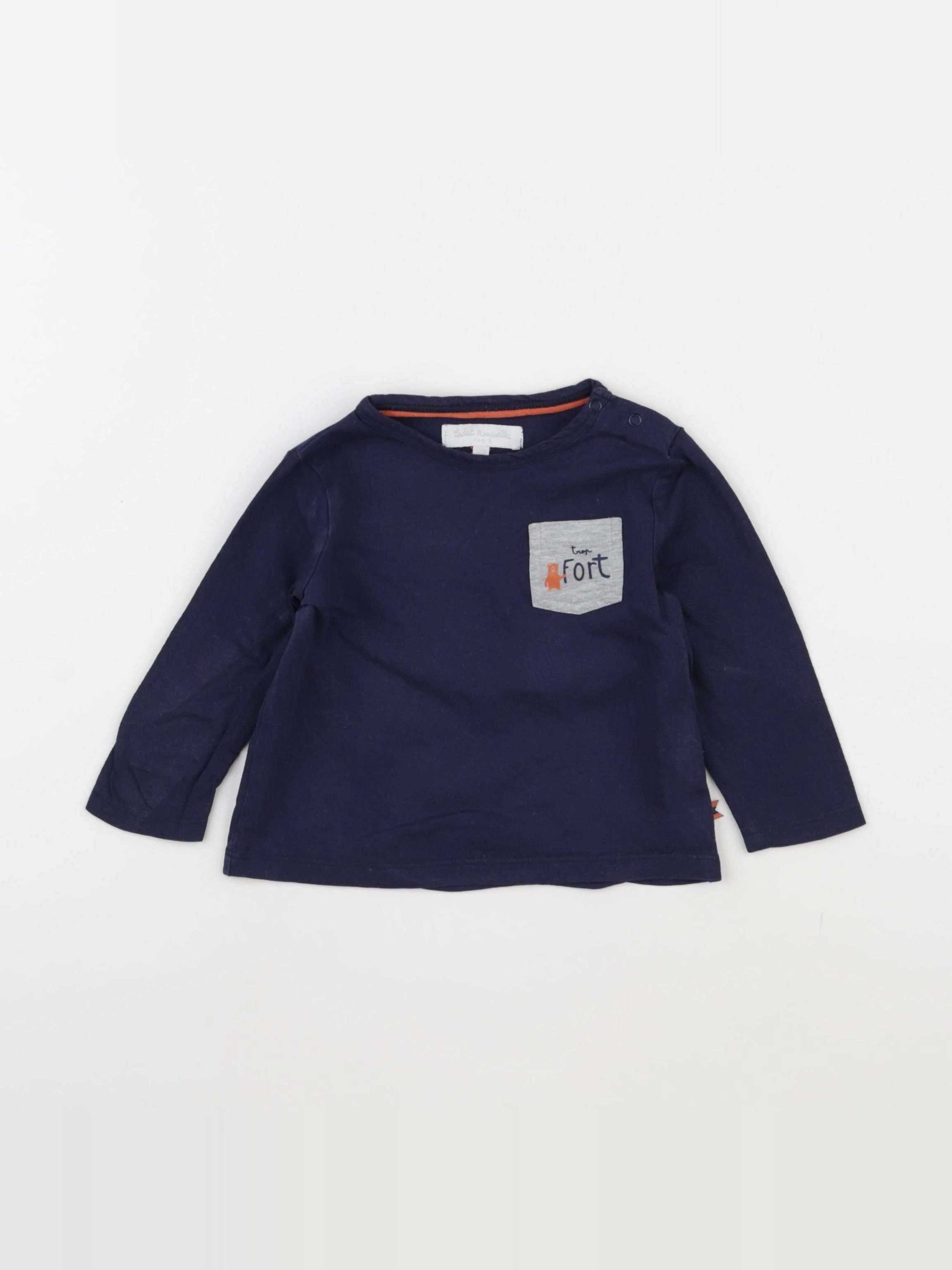 Cadet Rousselle - tee-shirt bleu - 12 mois
