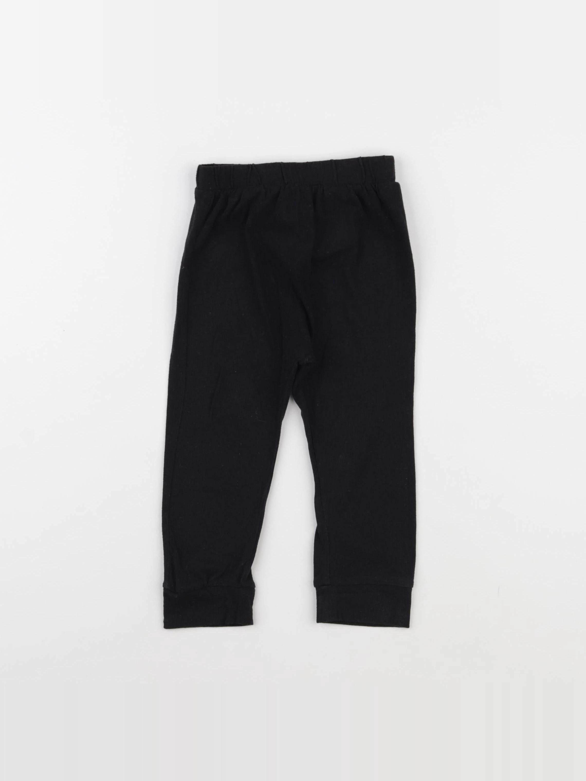 H&M - legging noir - 12/18 mois