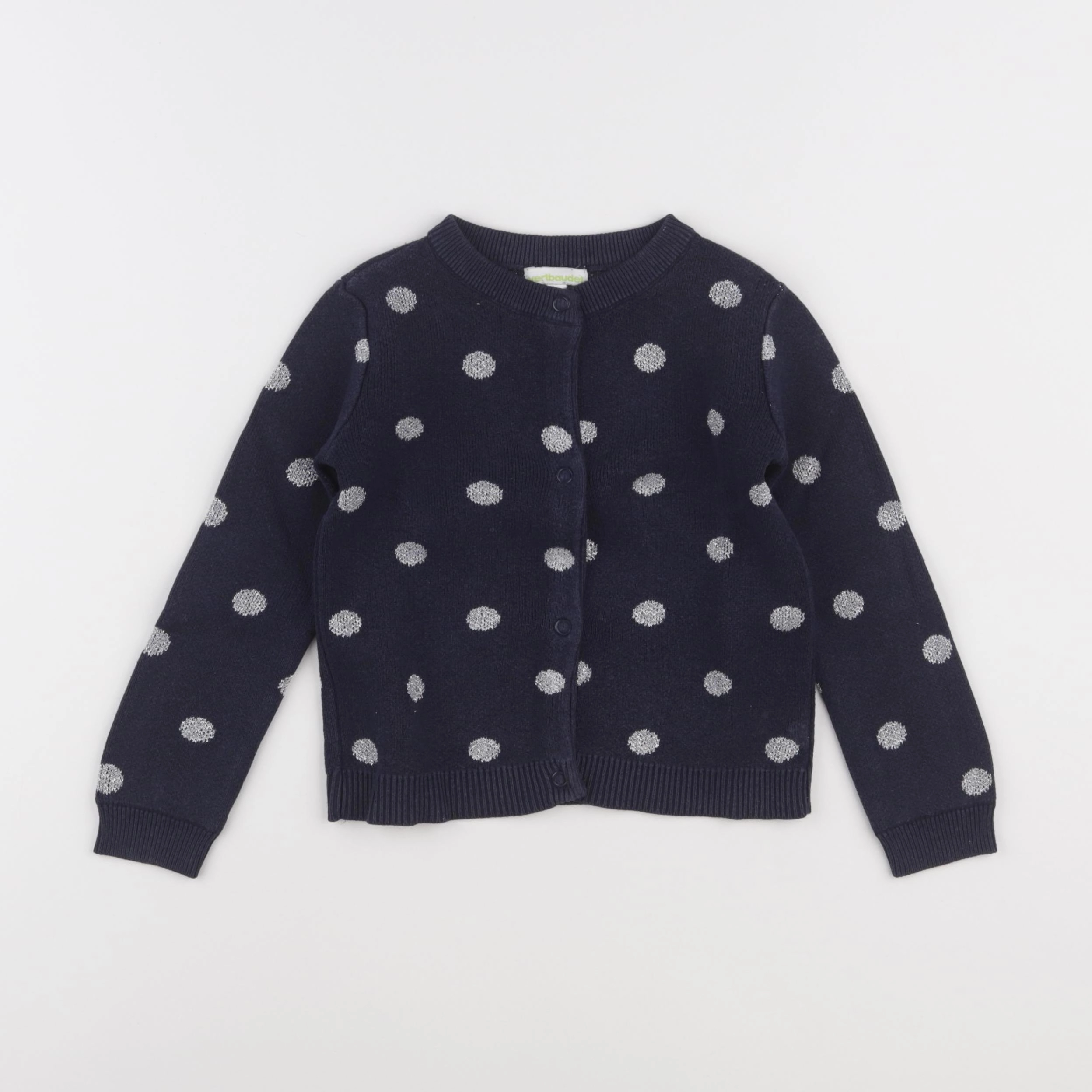 Vertbaudet - gilet bleu - 4 ans