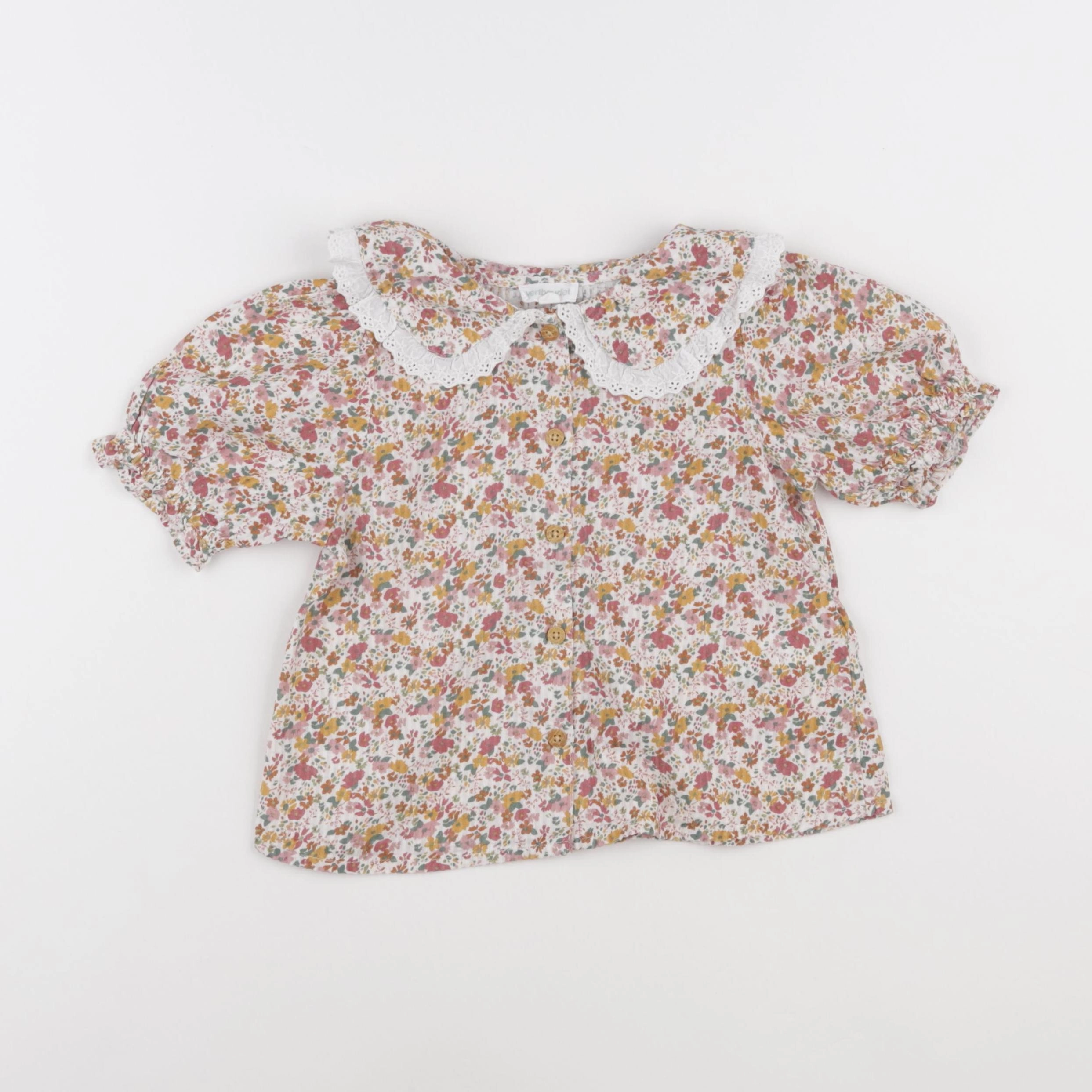 Vertbaudet - chemise multicolore - 4 ans