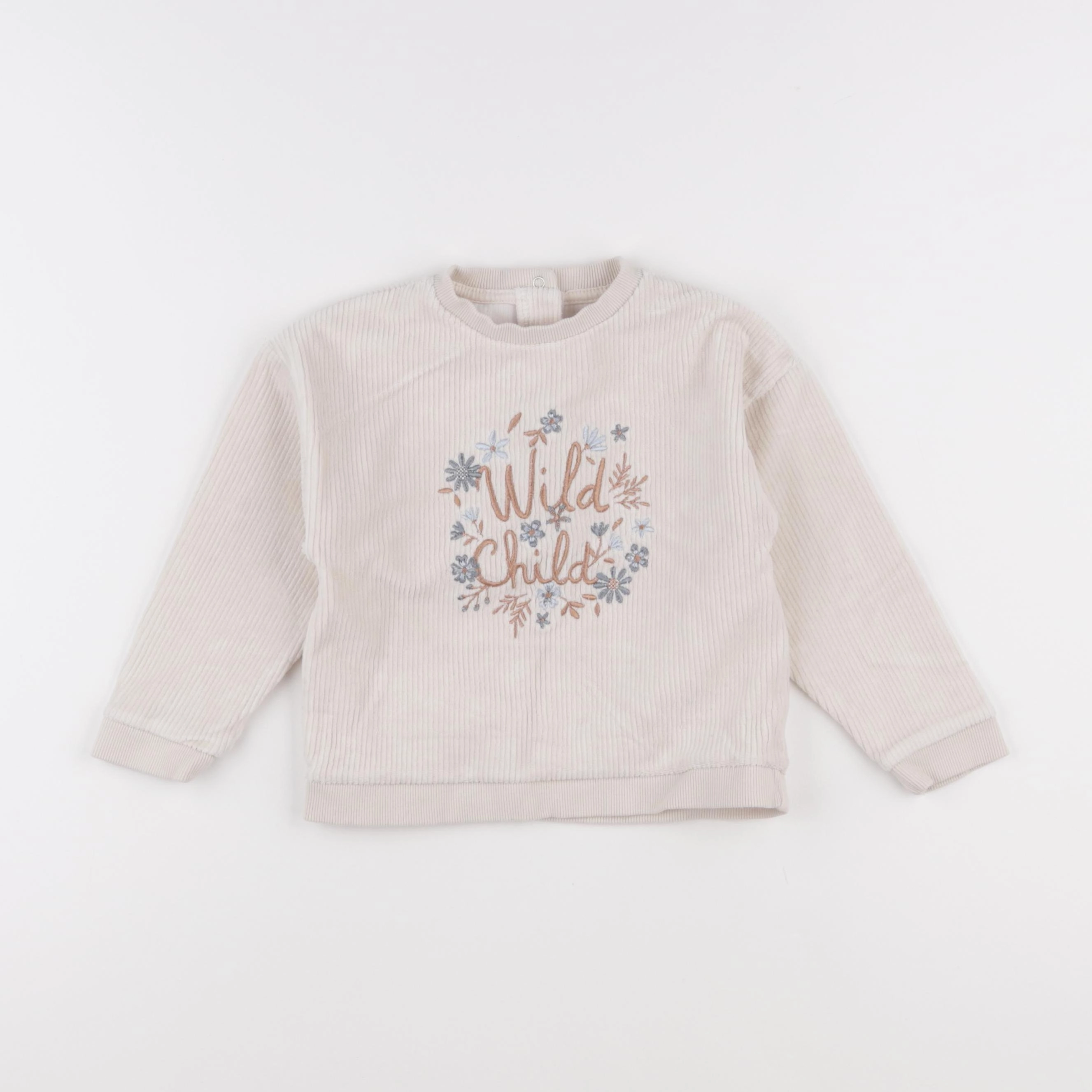 Vertbaudet - sweat beige - 3 ans